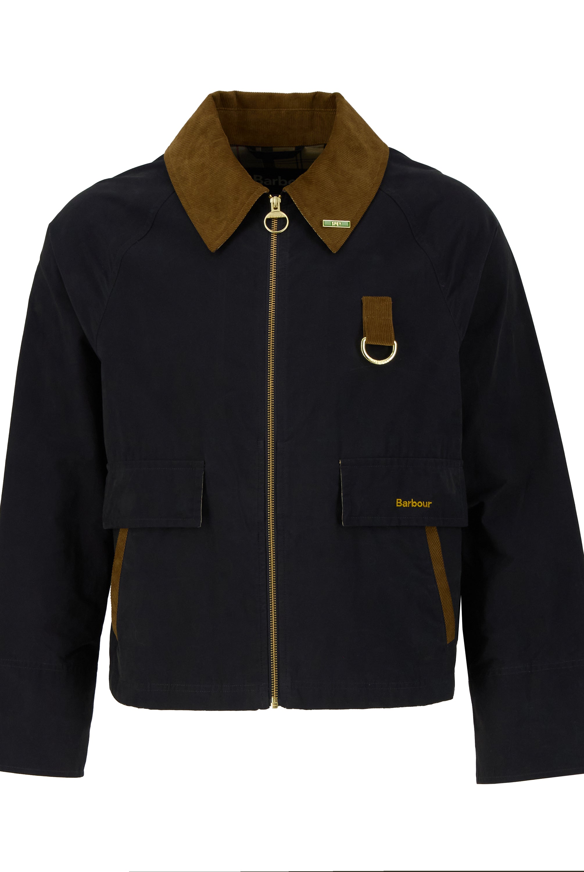 Barbour Dark Navy/Dress Icons Spey Showerproof Jacket #Colour_Dark Navy/Dress