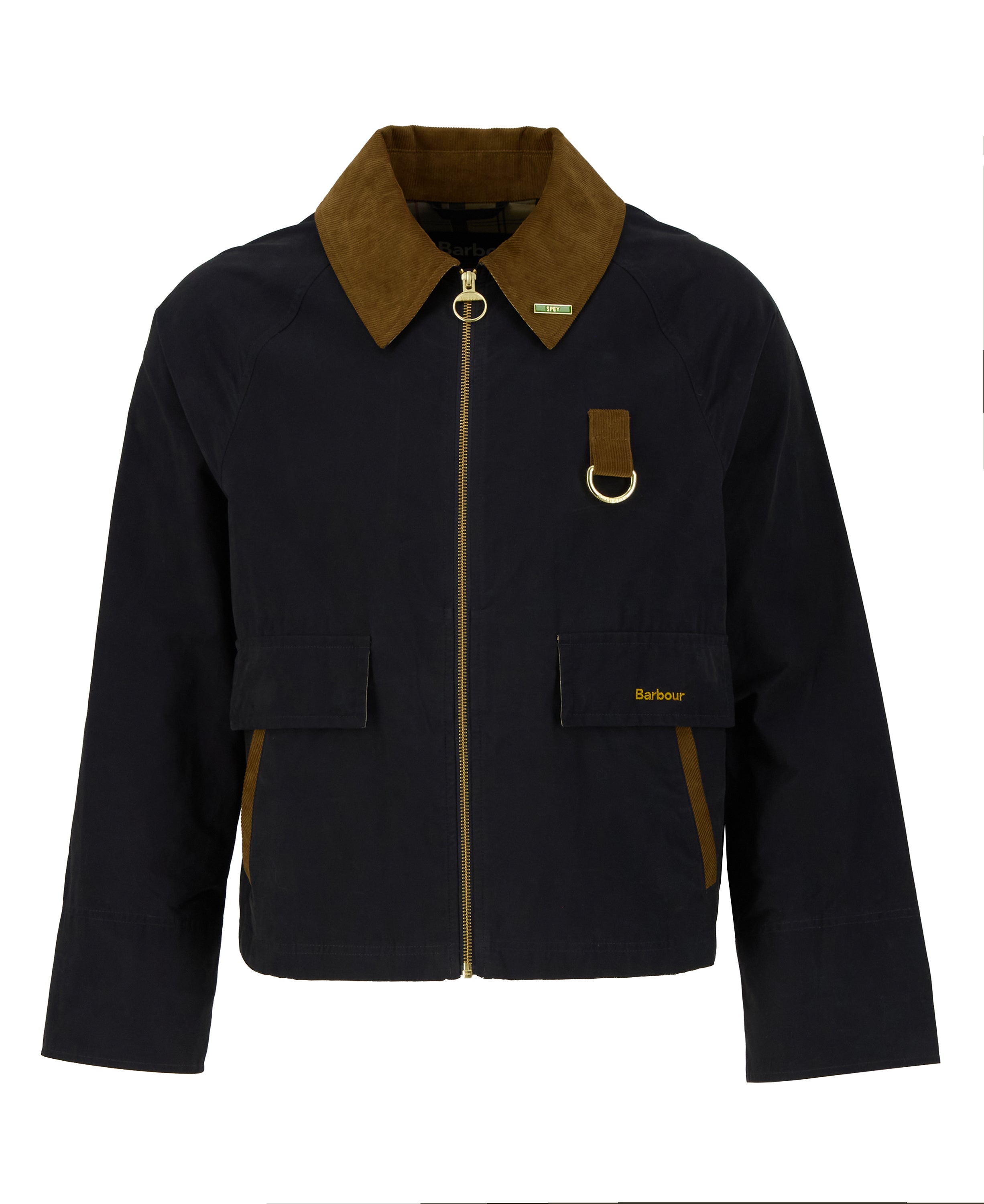 Barbour Dark Navy/Dress Icons Spey Showerproof Jacket #Colour_Dark Navy/Dress