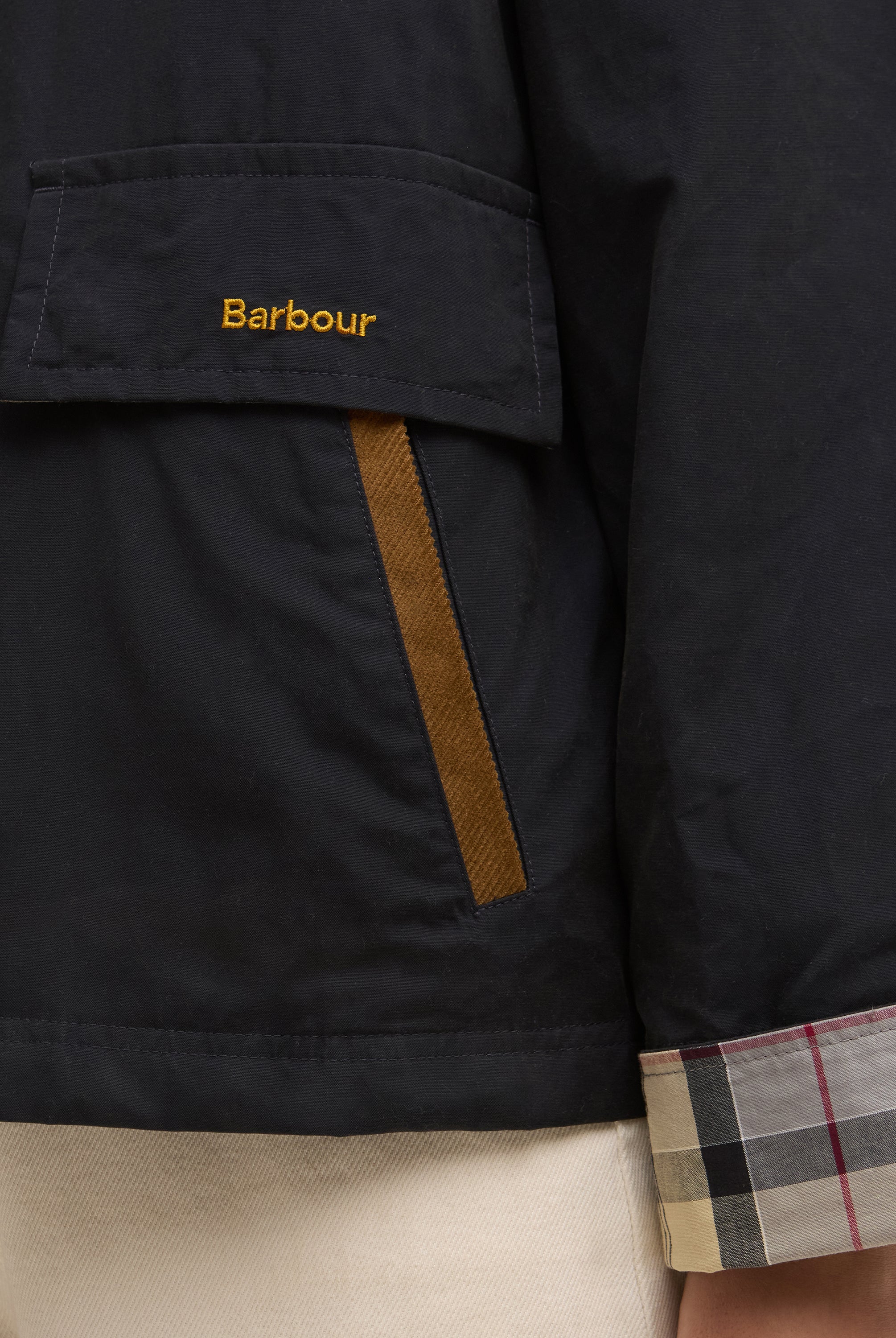 Barbour Dark Navy/Dress Icons Spey Showerproof Jacket #Colour_Dark Navy/Dress