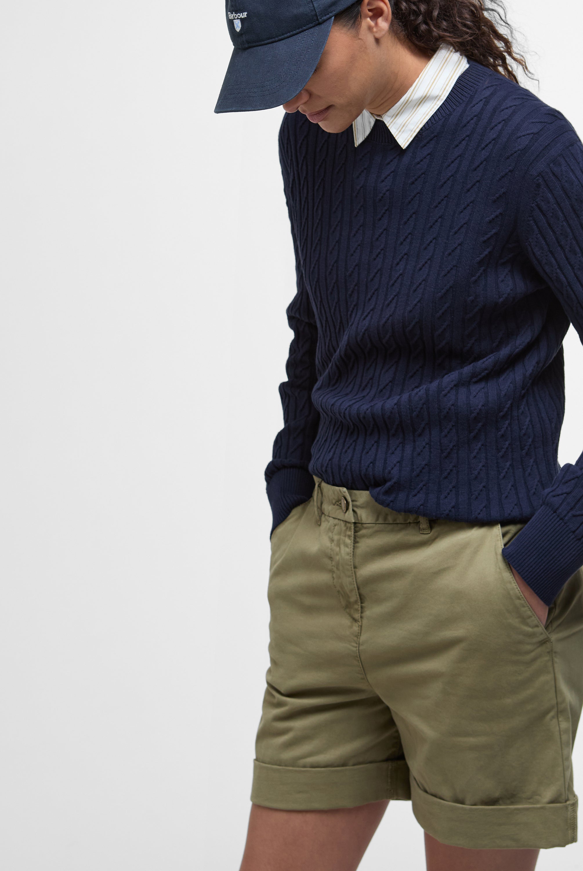 Barbour Khaki Barbour Chino Short-OUTLET #Colour_Khaki