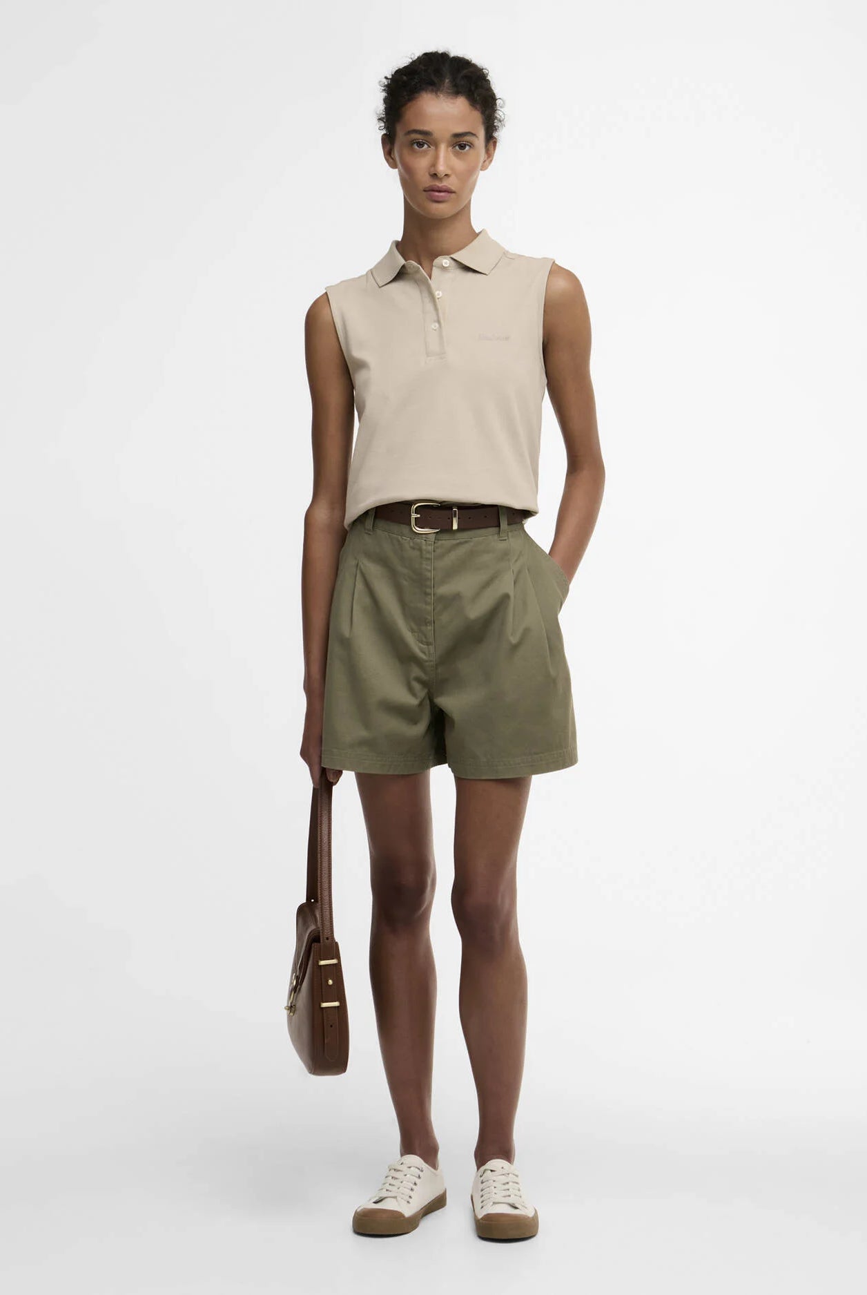 Barbour Dusky Green Fern Shorts #Colour_Dusky Green