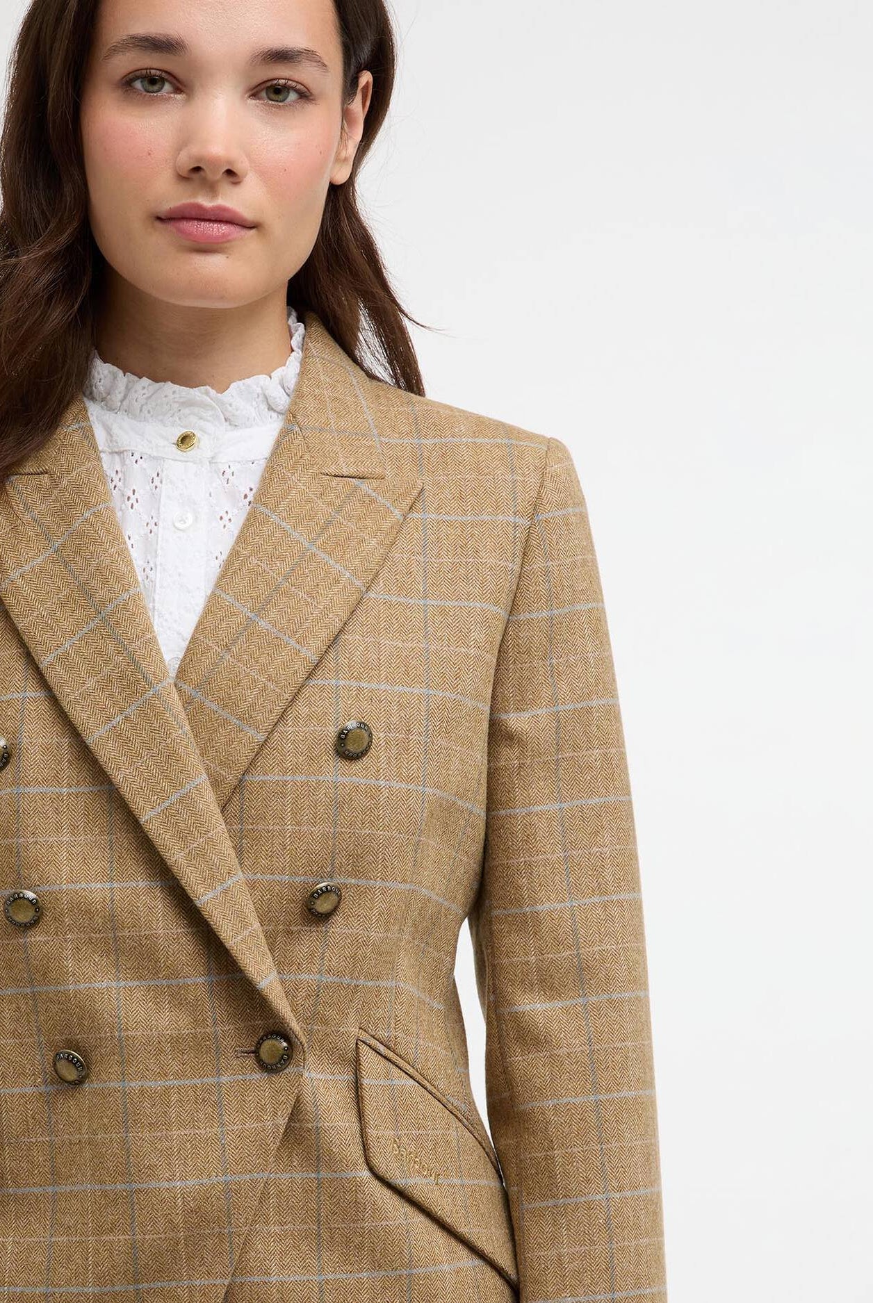 Barbour Soft Blue Wisteria Tailored Blazer #Colour_Soft Blue