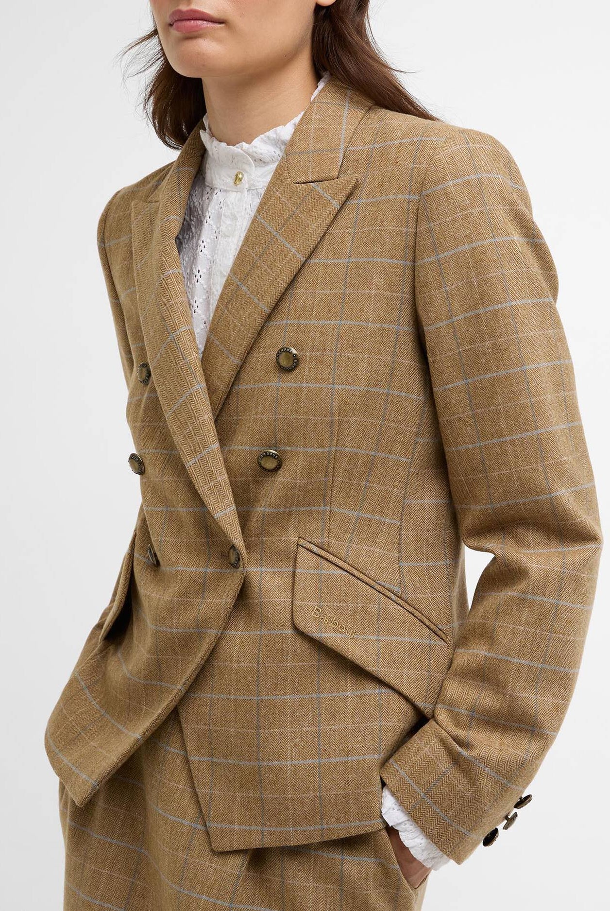 Barbour Soft Blue Wisteria Tailored Blazer #Colour_Soft Blue