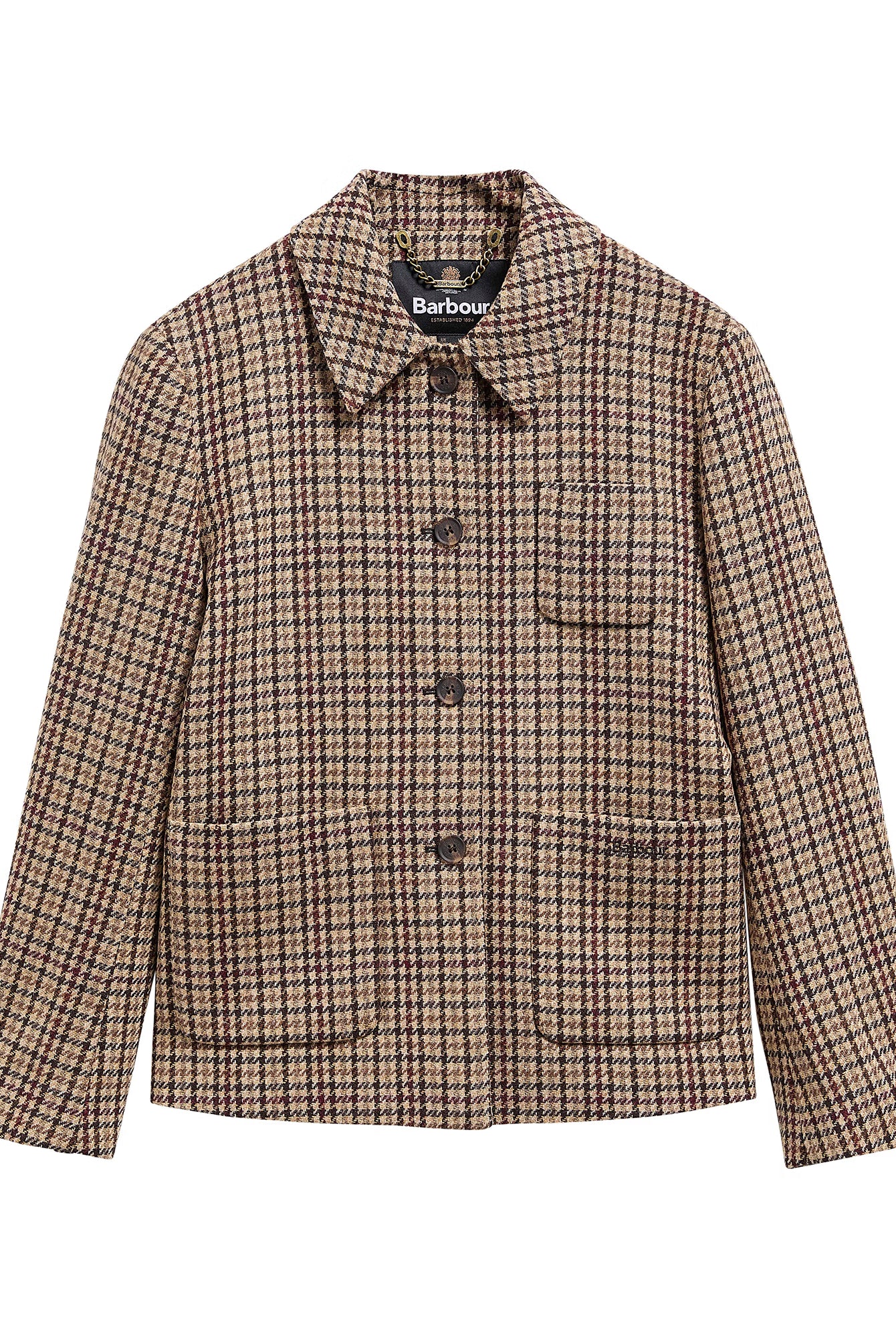 Barbour Austen Tailored Jacket #Colour_Classic Beige Check