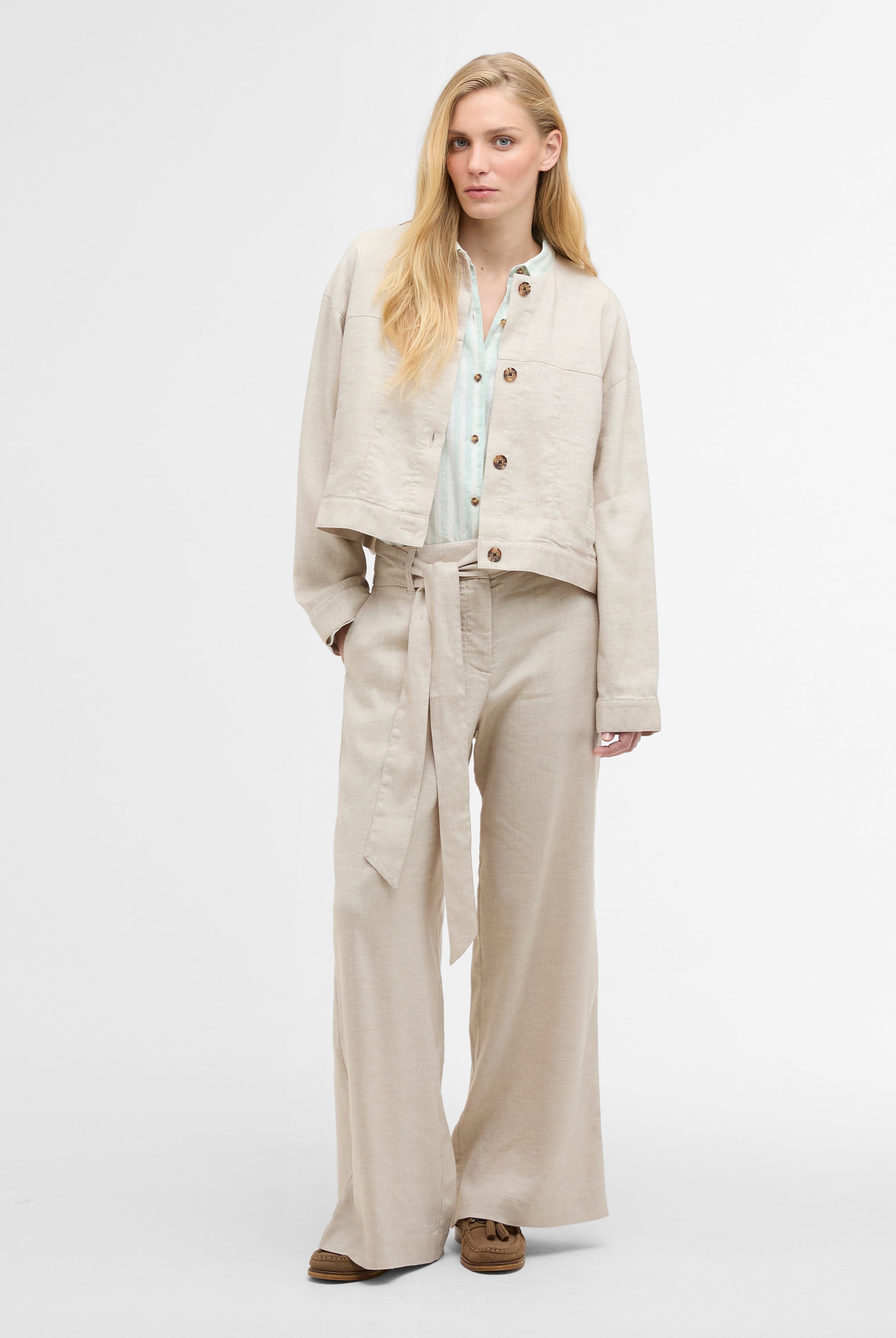 Barbour Mist Gabby Trousers #Colour_Mist