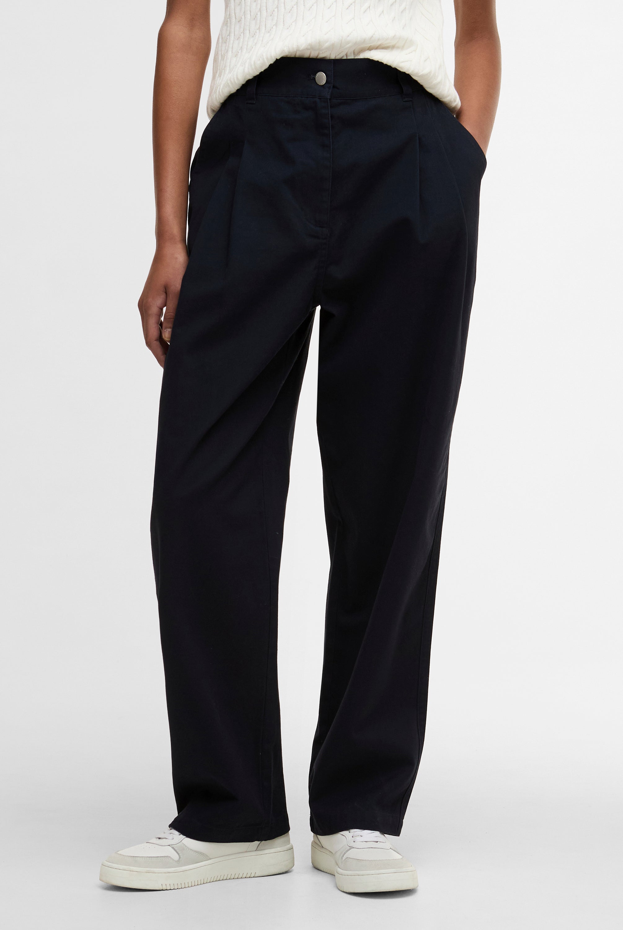 Barbour Navy Fern Trousers #Colour_Navy
