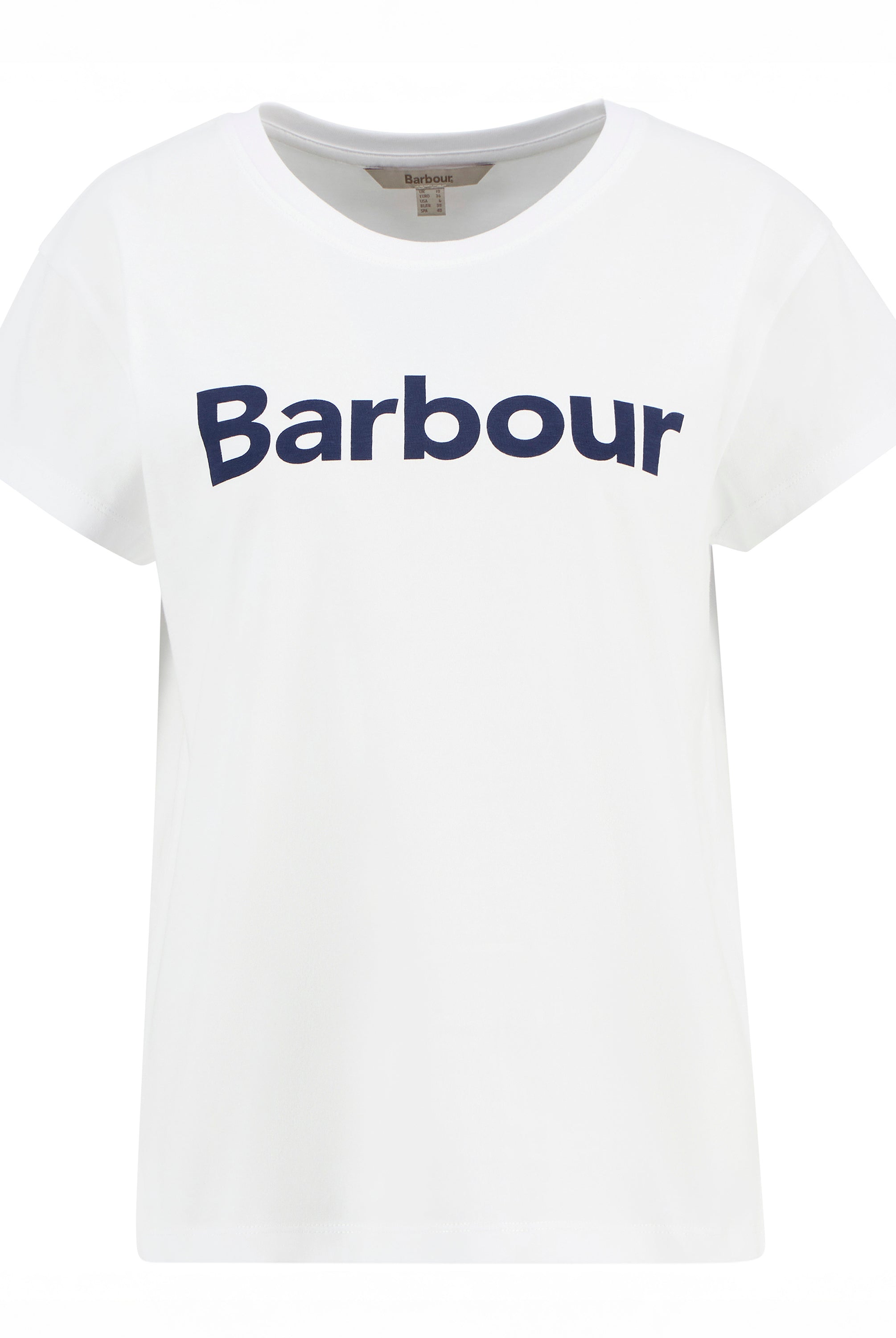 Barbour White Hartland T-Shirt #Colour_White
