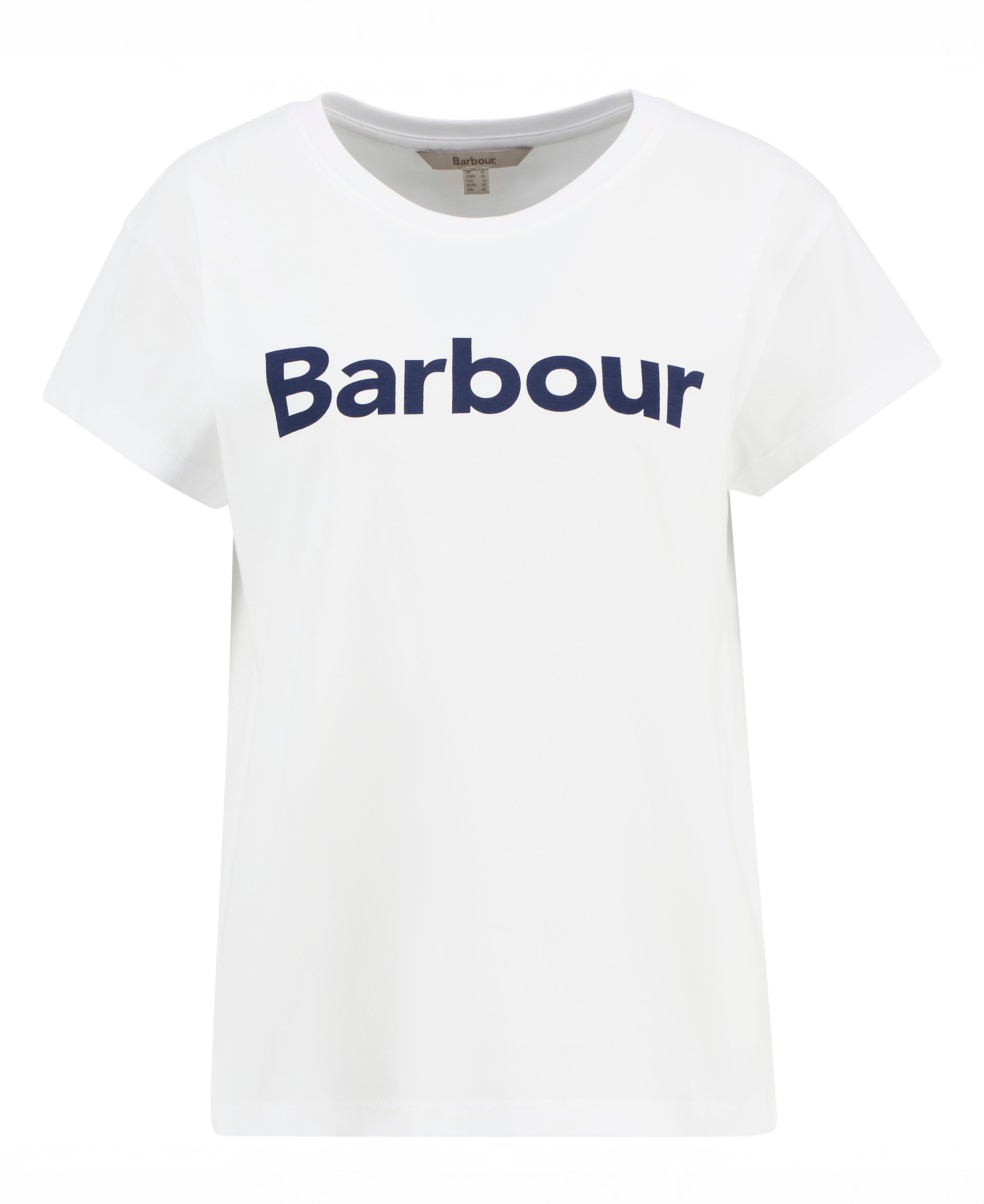Barbour White Hartland T-Shirt #Colour_White