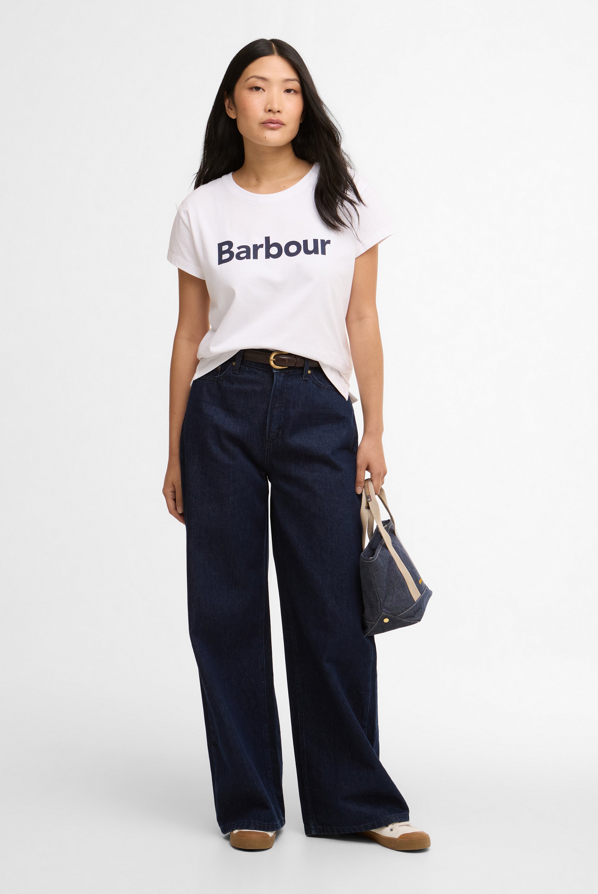 Barbour White Hartland T-Shirt #Colour_White