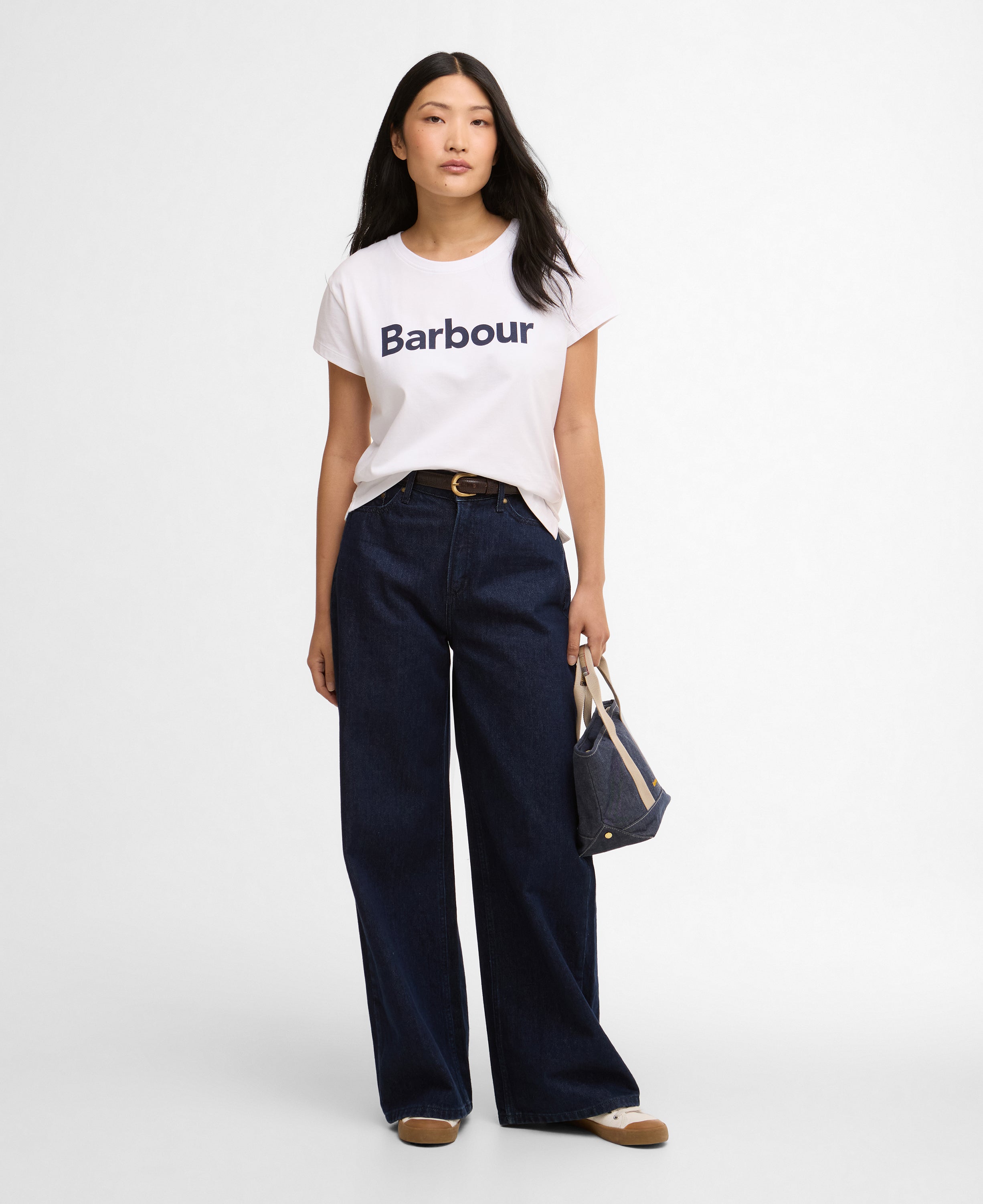 Barbour White Hartland T-Shirt #Colour_White