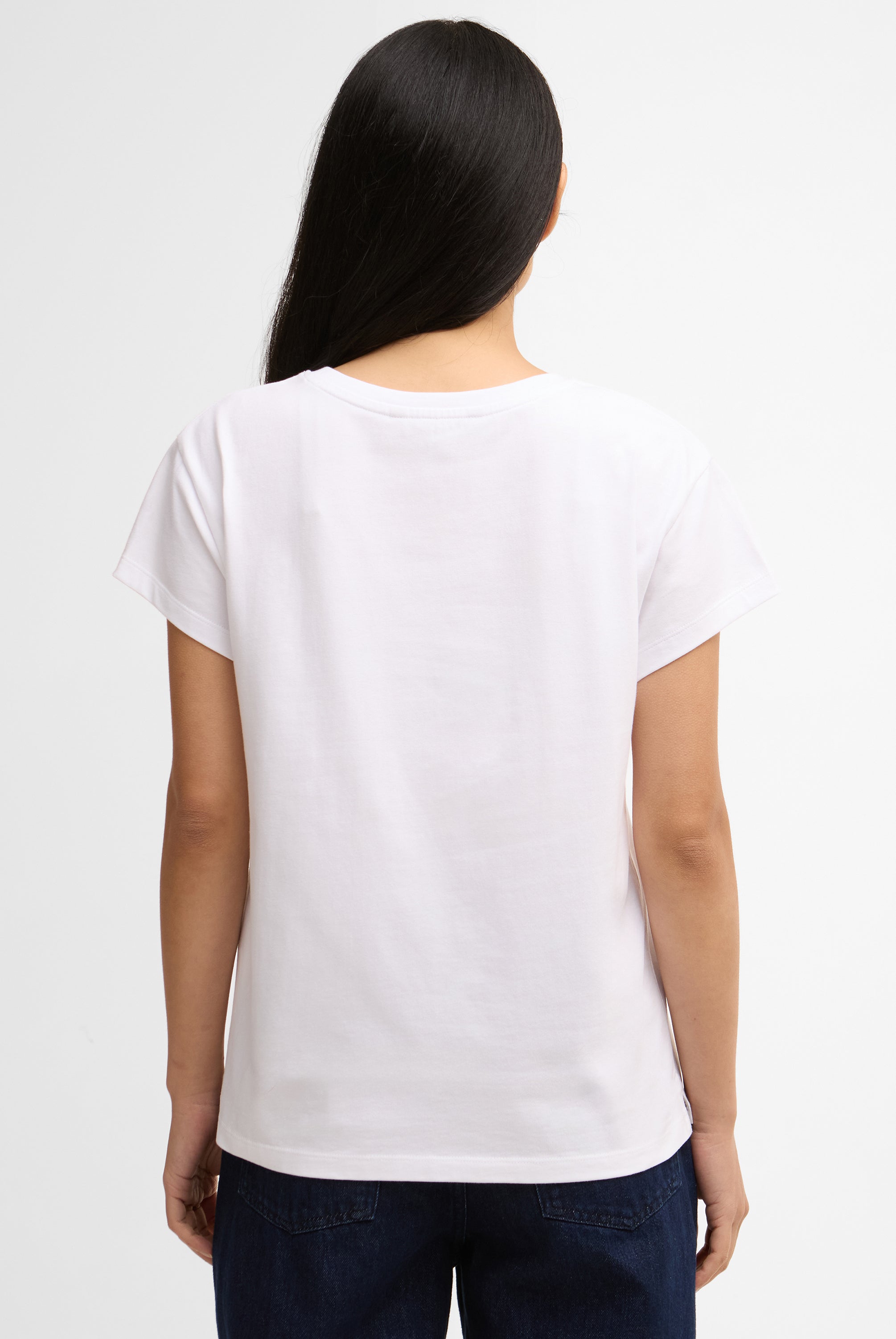 Barbour White Hartland T-Shirt #Colour_White