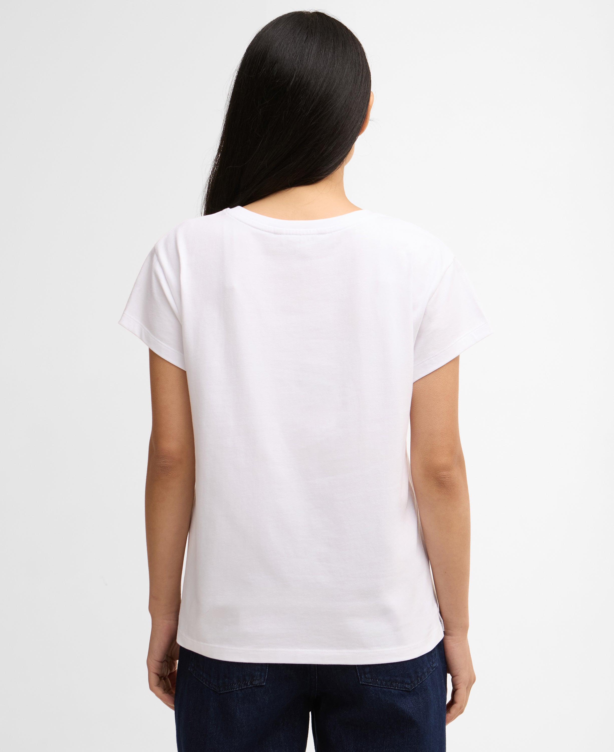 Barbour White Hartland T-Shirt #Colour_White