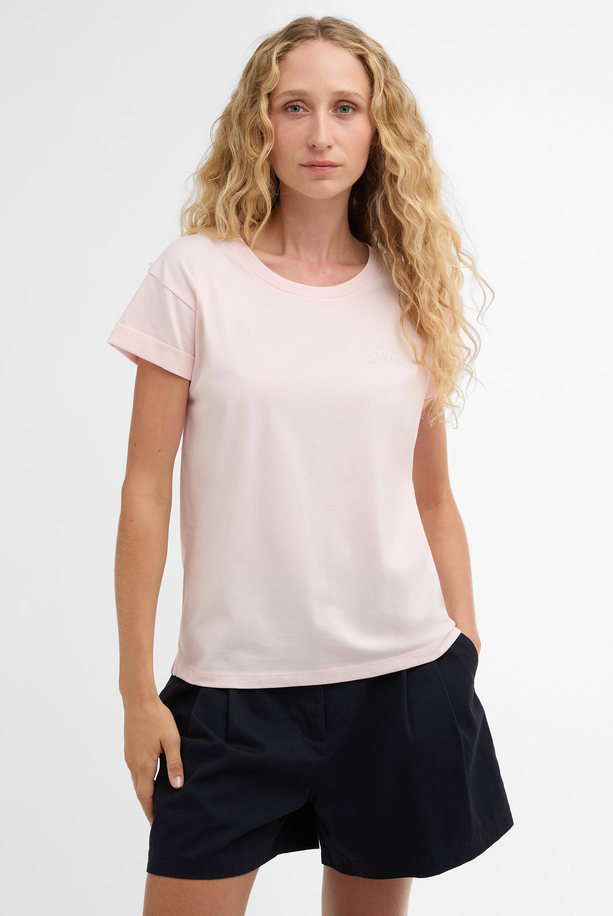 Barbour Pink Bede T-Shirt #Colour_Pink