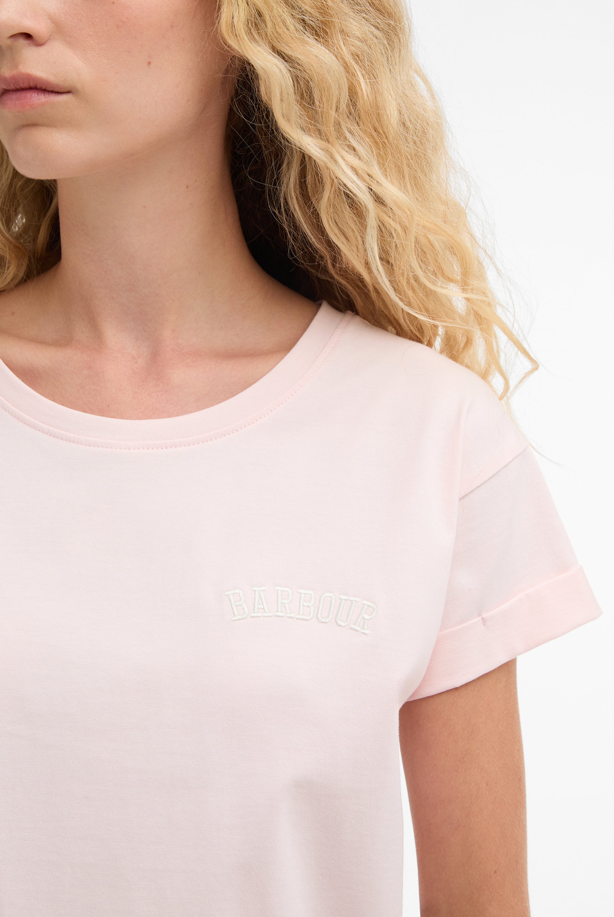 Barbour Pink Bede T-Shirt #Colour_Pink