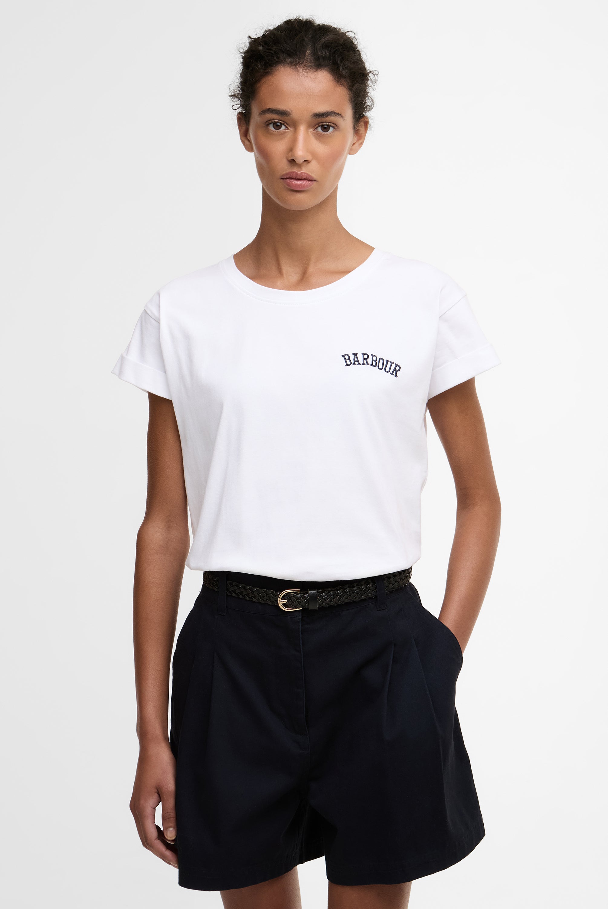 Barbour White Bede T-Shirt #Colour_White