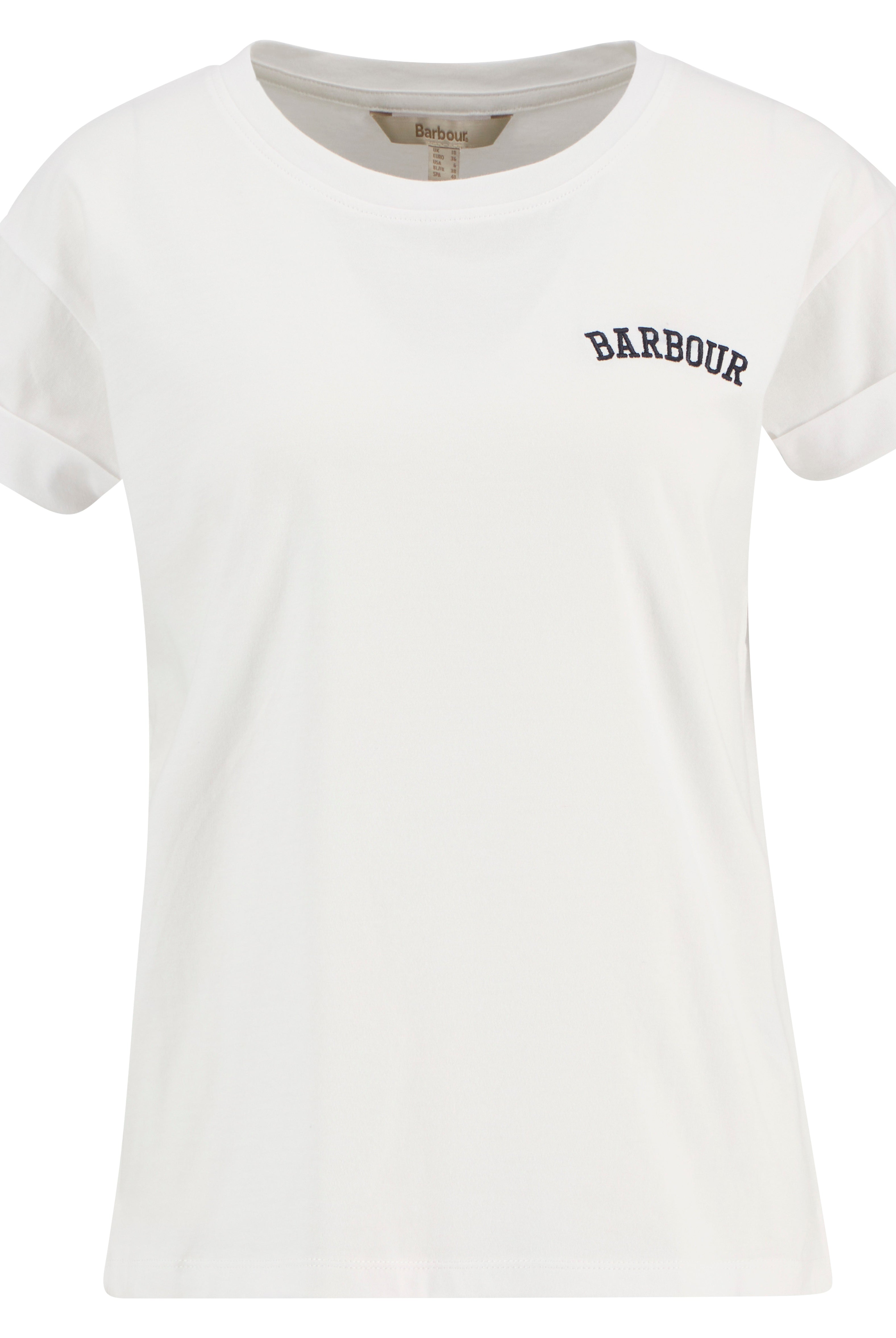 Barbour White Bede T-Shirt #Colour_White