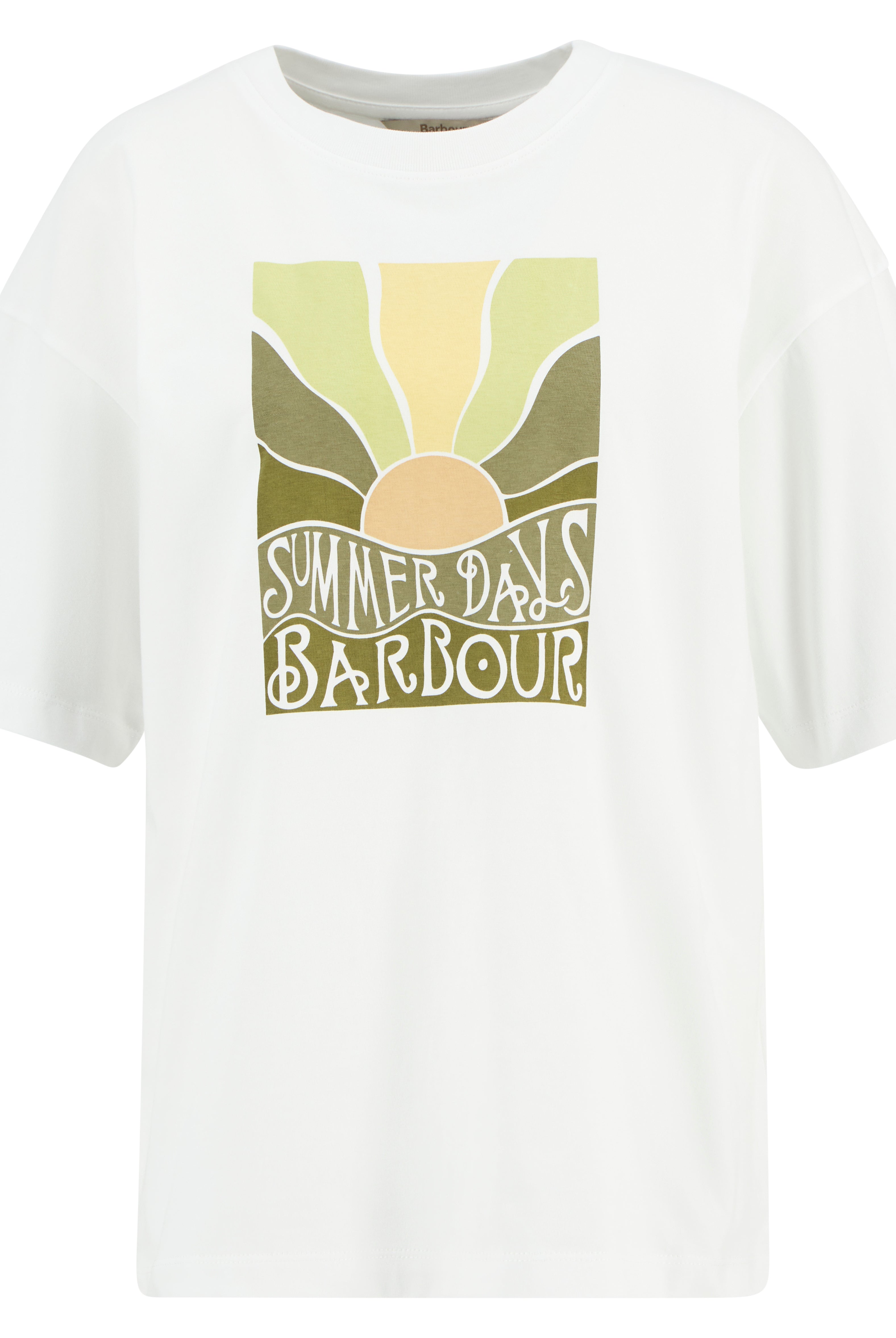 Barbour White Melody T-Shirt #Colour_White