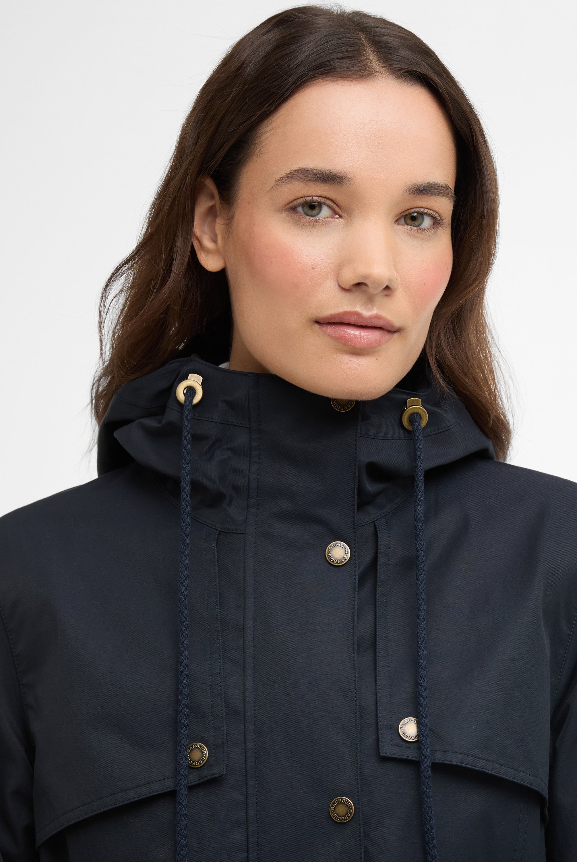 Barbour Dark Navy/Ancient Maple Waterproof Jacket #Colour_Dark Navy/Ancient