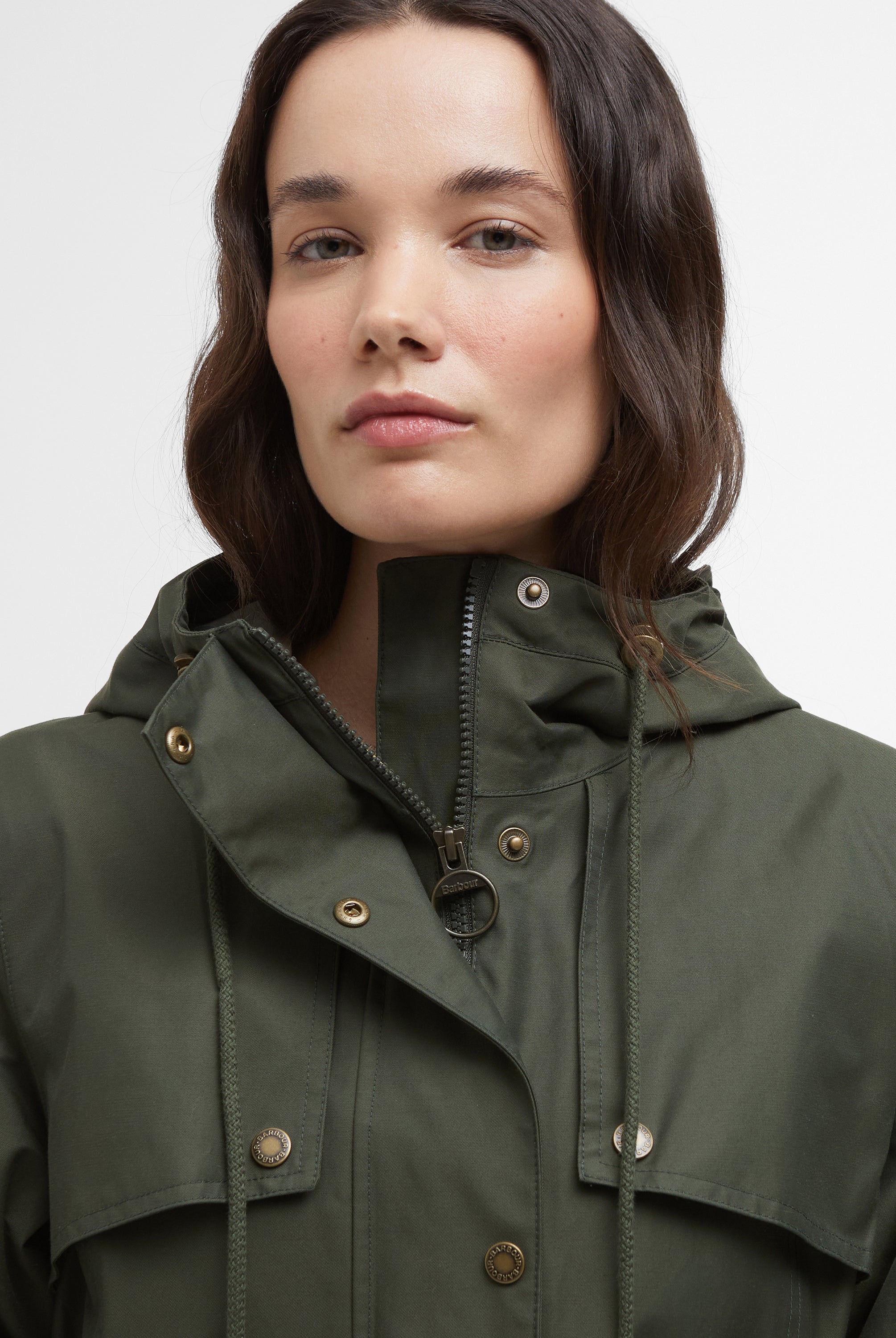 Barbour Olive/Ancient Maple Waterproof Jacket #Colour_Olive/Ancient