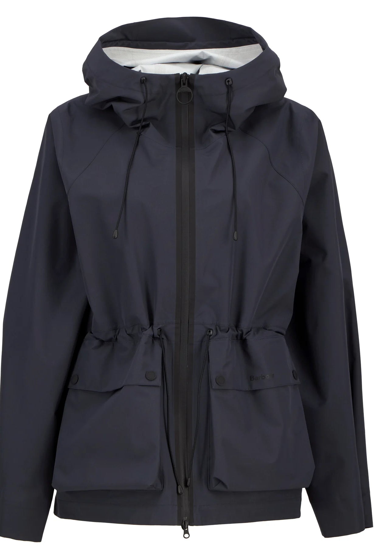 Barbour Dusk Grey/Fondant Dovecragg Waterproof Jacket #Colour_Dusk Grey/Fondant