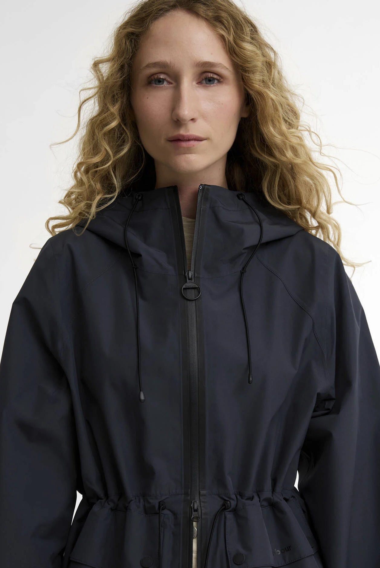 Barbour Dusk Grey/Fondant Dovecragg Waterproof Jacket #Colour_Dusk Grey/Fondant