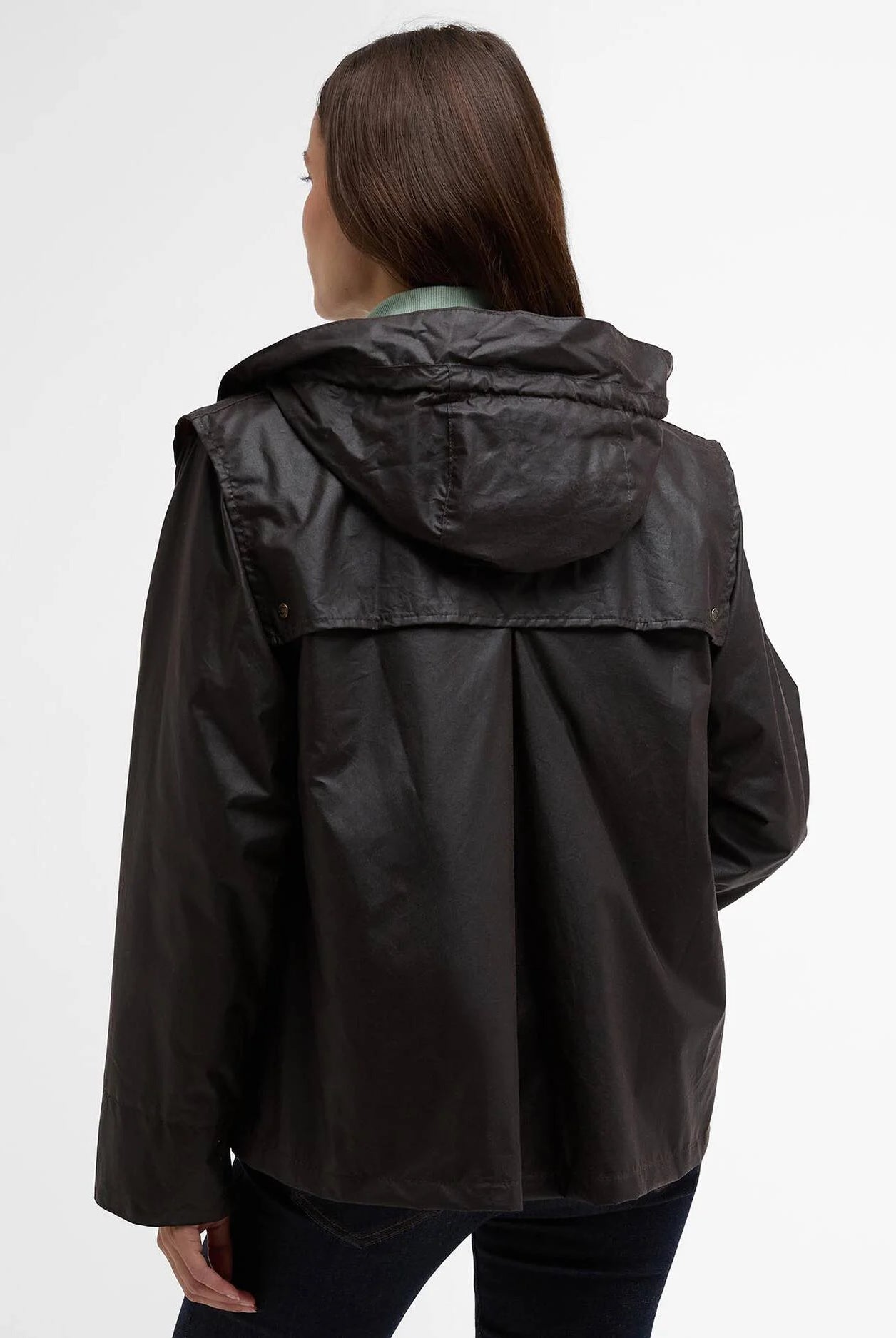 Barbour Rustic/Ancient Ornella Wax Jacket #Colour_Rustic/Ancient