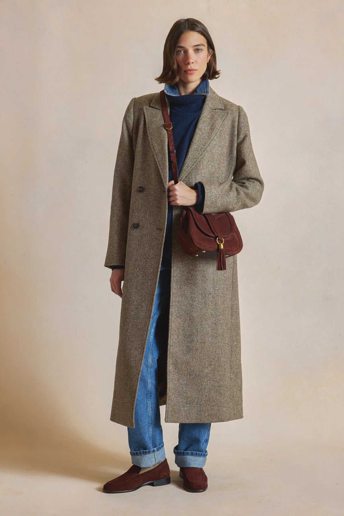 Fairfax & Favor Langham Messenger Bag #Colour_Port