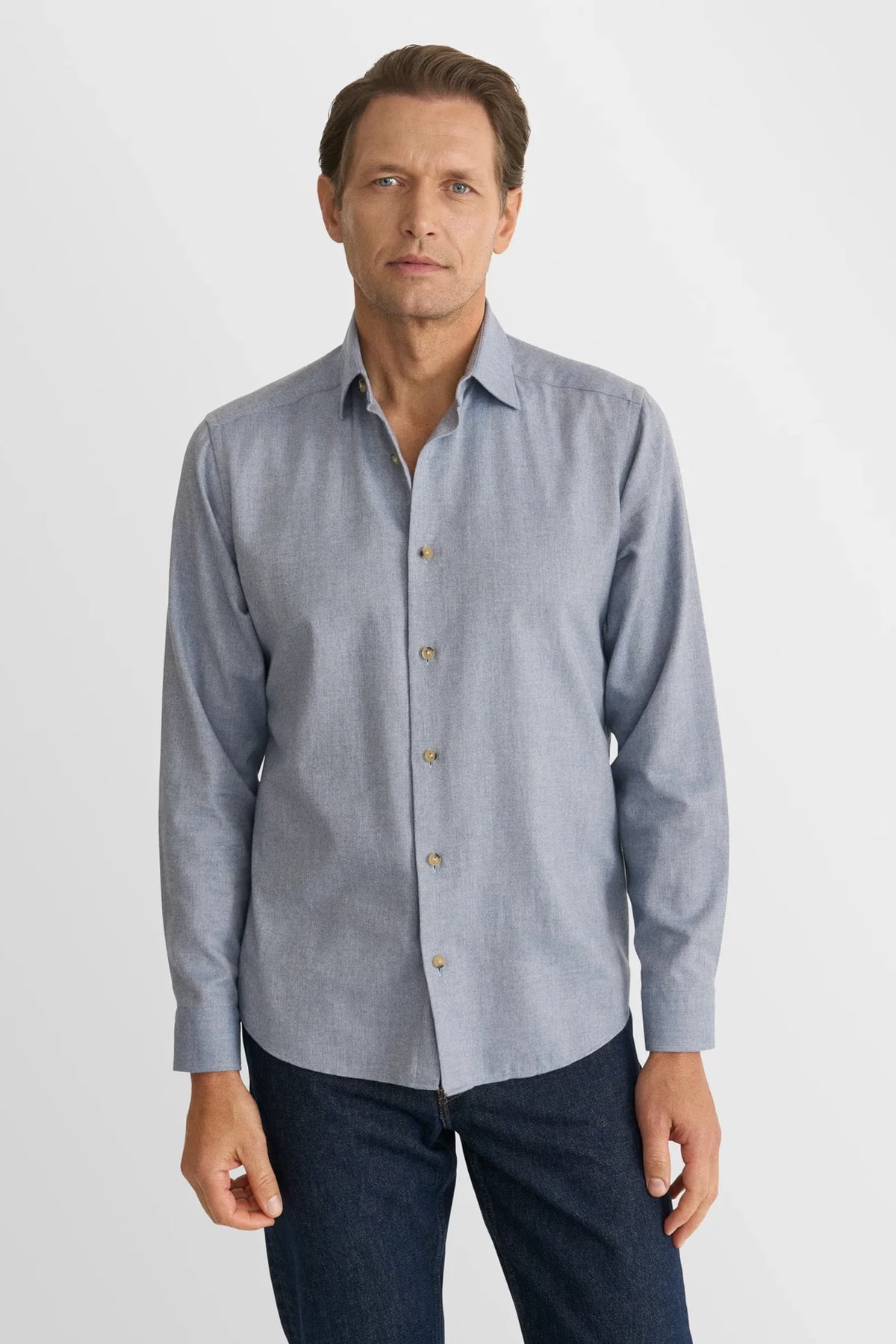 Solid Flannel Shirt