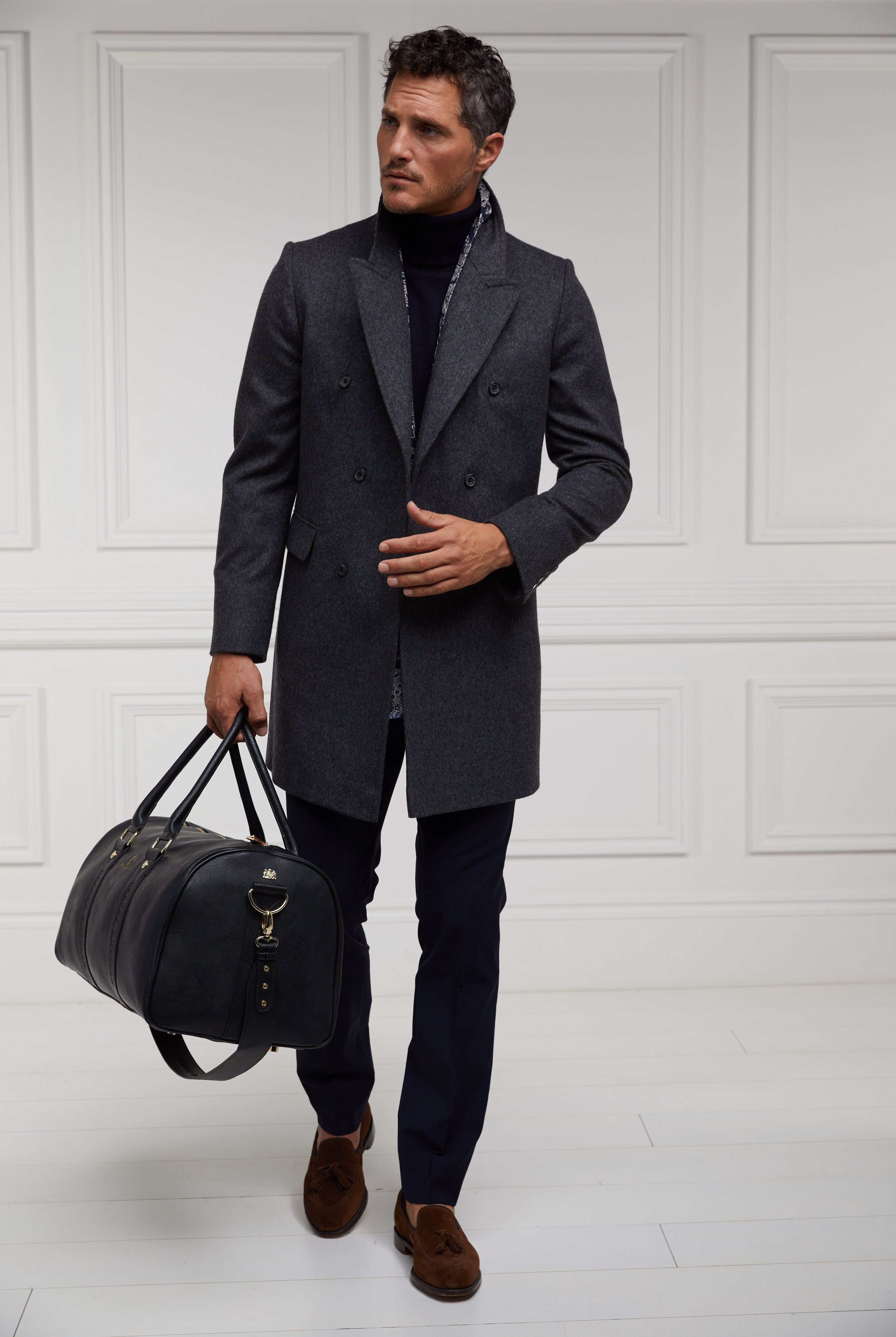 Byron Roll Neck Knit - navy - XXL - View 177