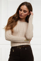 Seattle Cable Crew Knit -    oatmeal -  XL - View 85