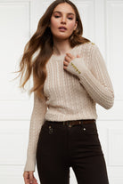 Seattle Cable Crew Knit -    oatmeal -  XL - View 89