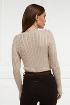 Seattle Cable Crew Knit -    oatmeal -  XL - View 87