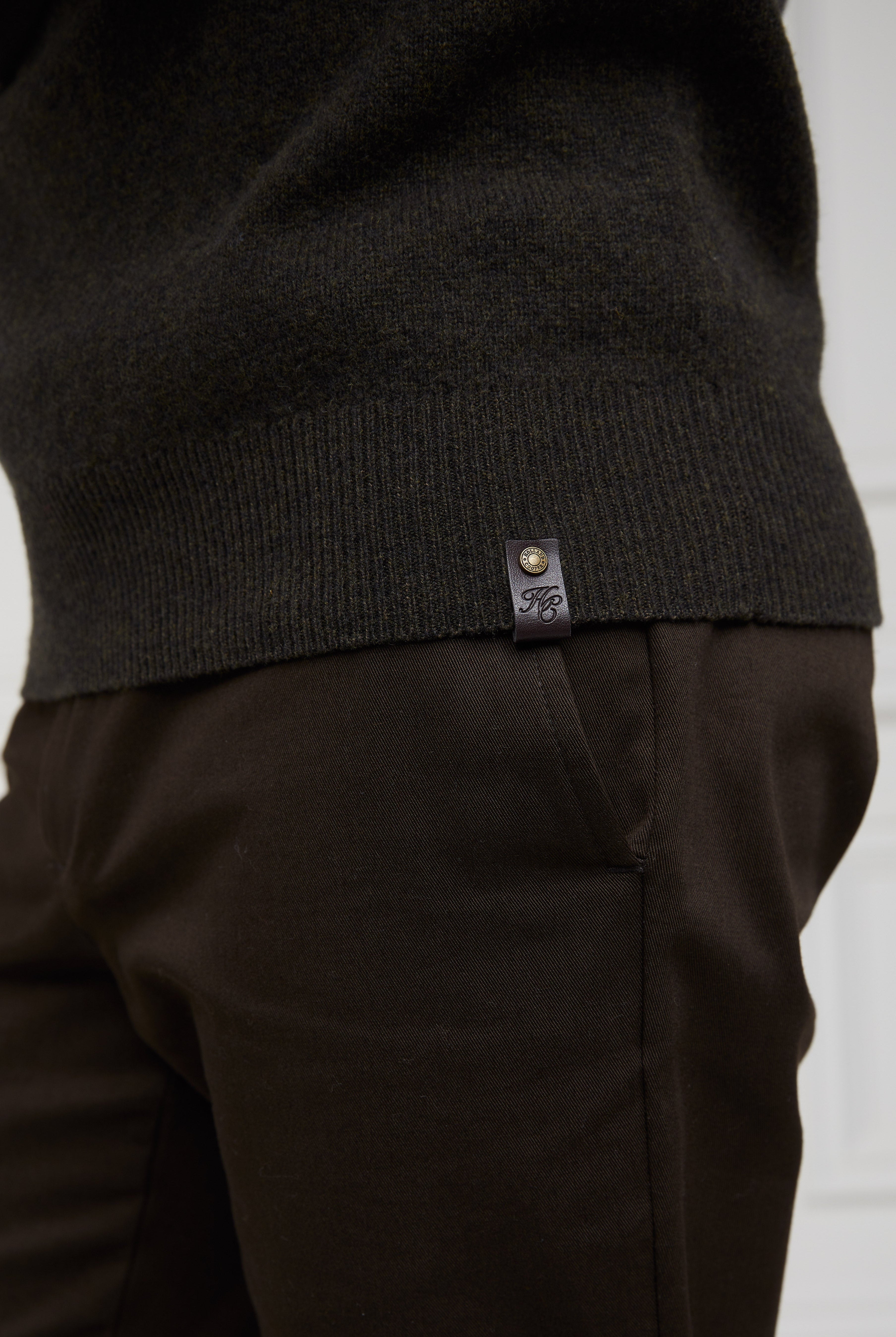 Byron Roll Neck Knit - moss - XXL - View 157