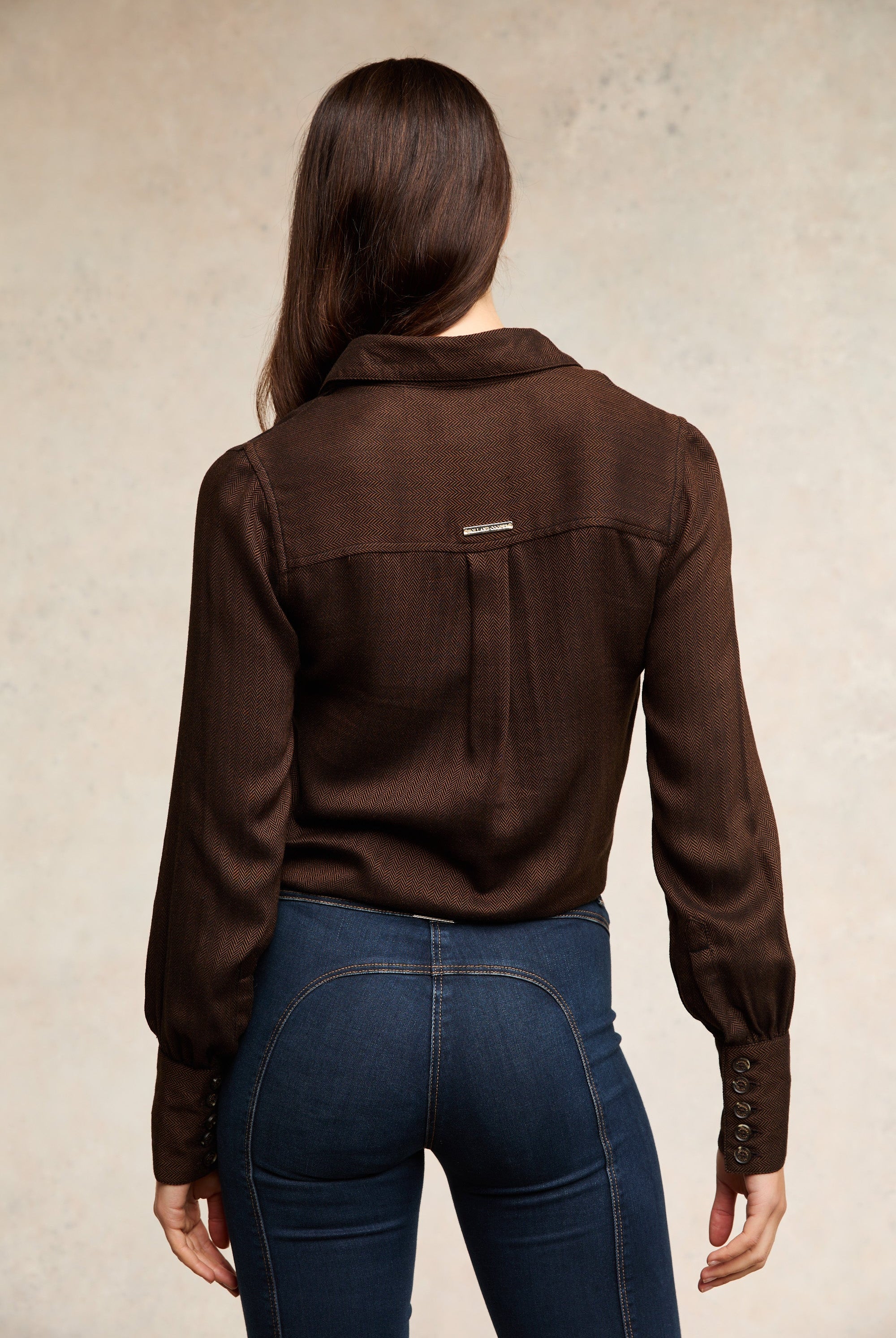 Heritage Shirt - tobacco herringbone - UK8 - View 178