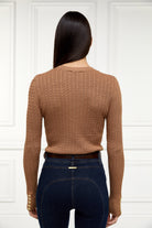 Princeton Crew Neck Knit -   dark camel -  XL - View 79