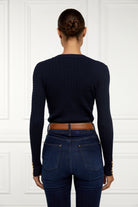 Princeton Crew Neck Knit -    navy -  XL - View 90