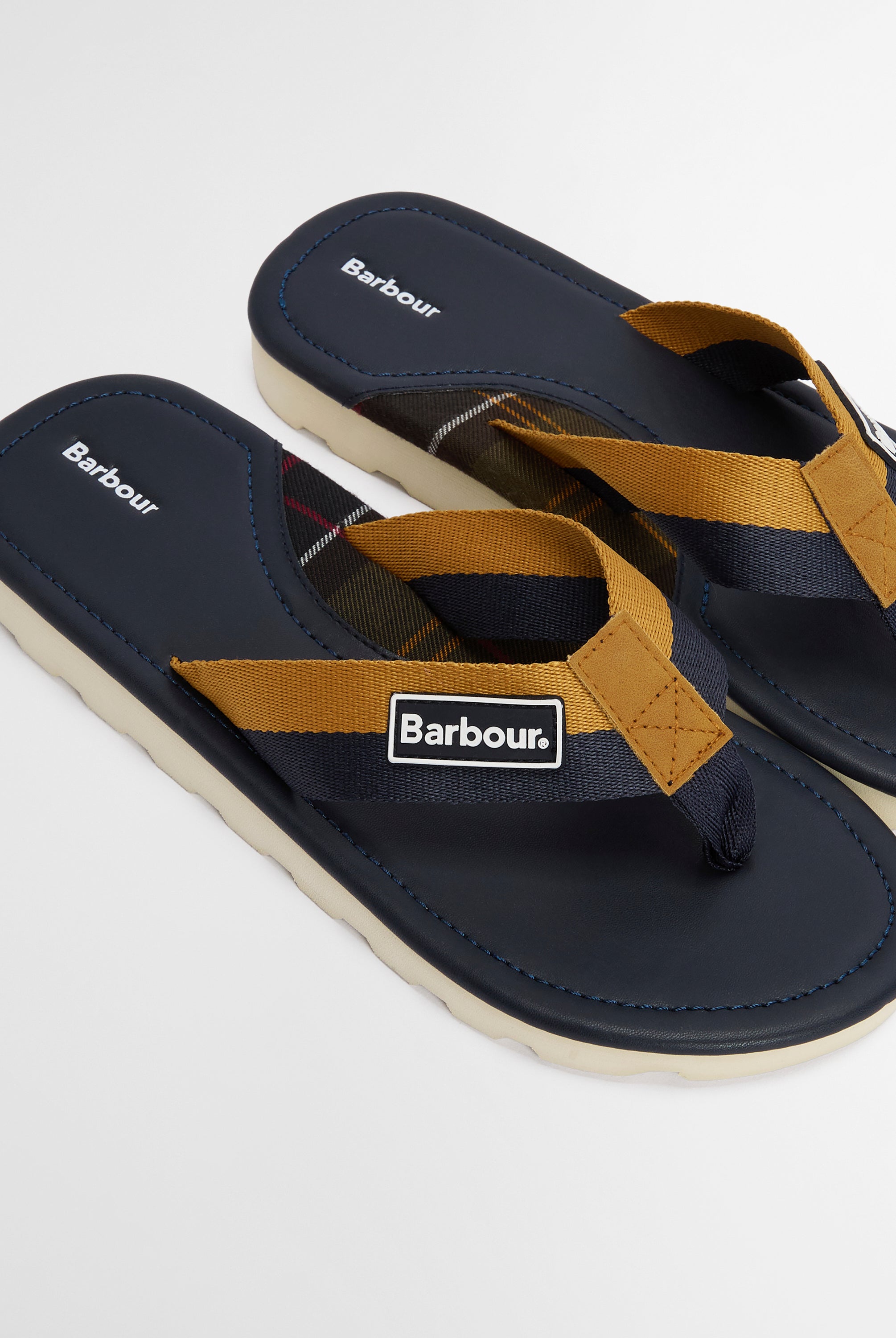 Barbour Navy/Ochre Harker Sandal #Colour_Navy/Ochre