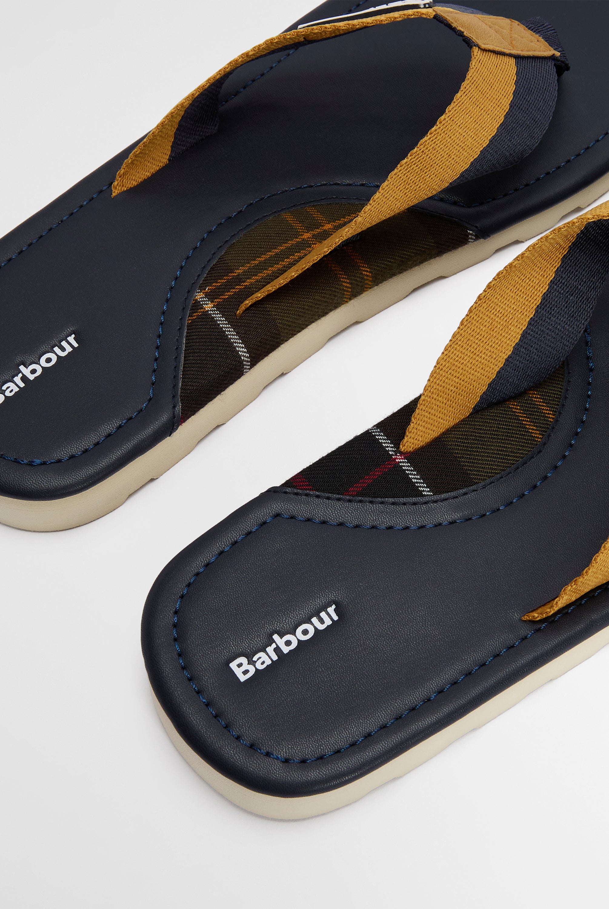 Barbour Navy/Ochre Harker Sandal #Colour_Navy/Ochre