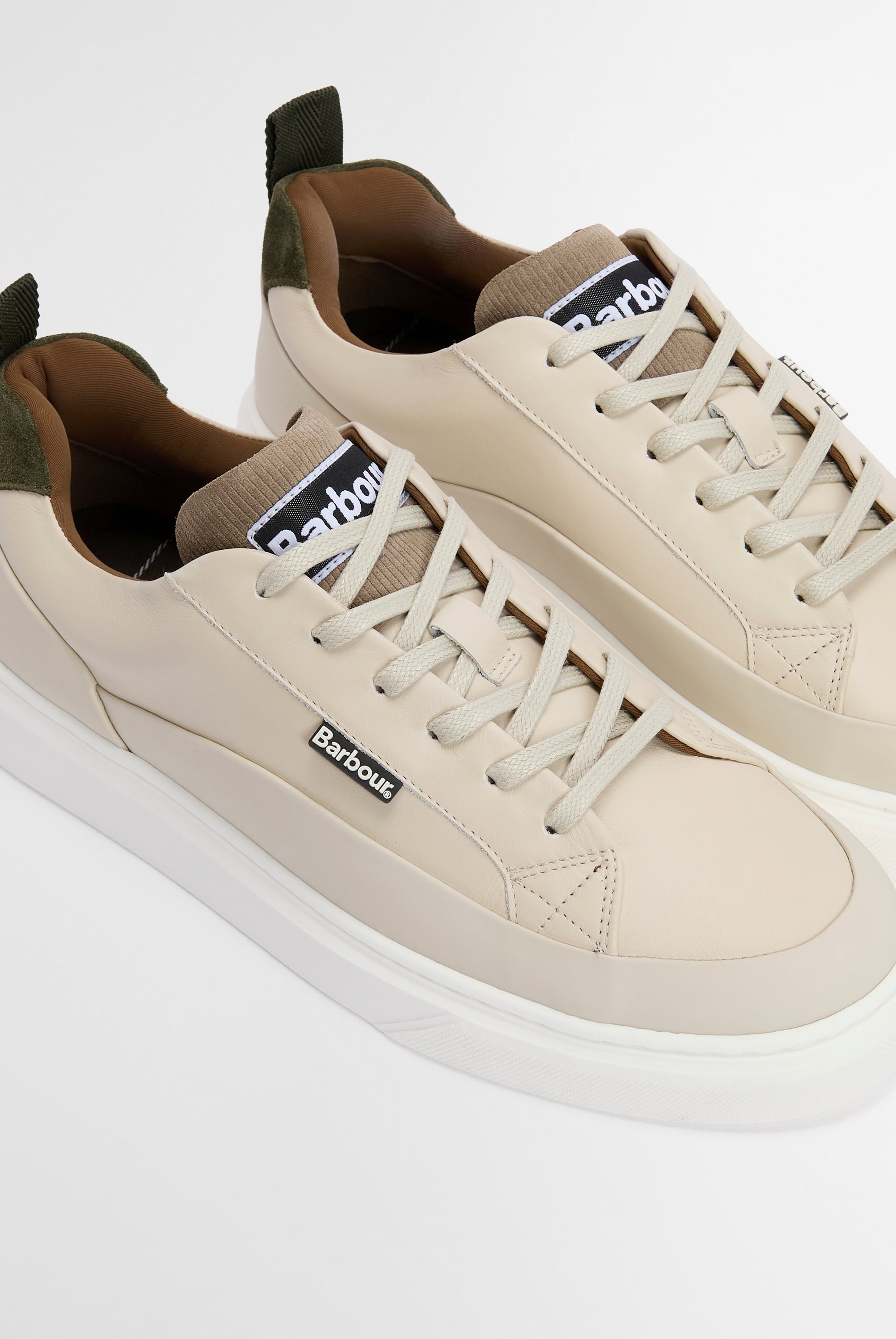 Barbour Light Trench/Olive Stannington Trainer #Colour_Light Trench/Olive