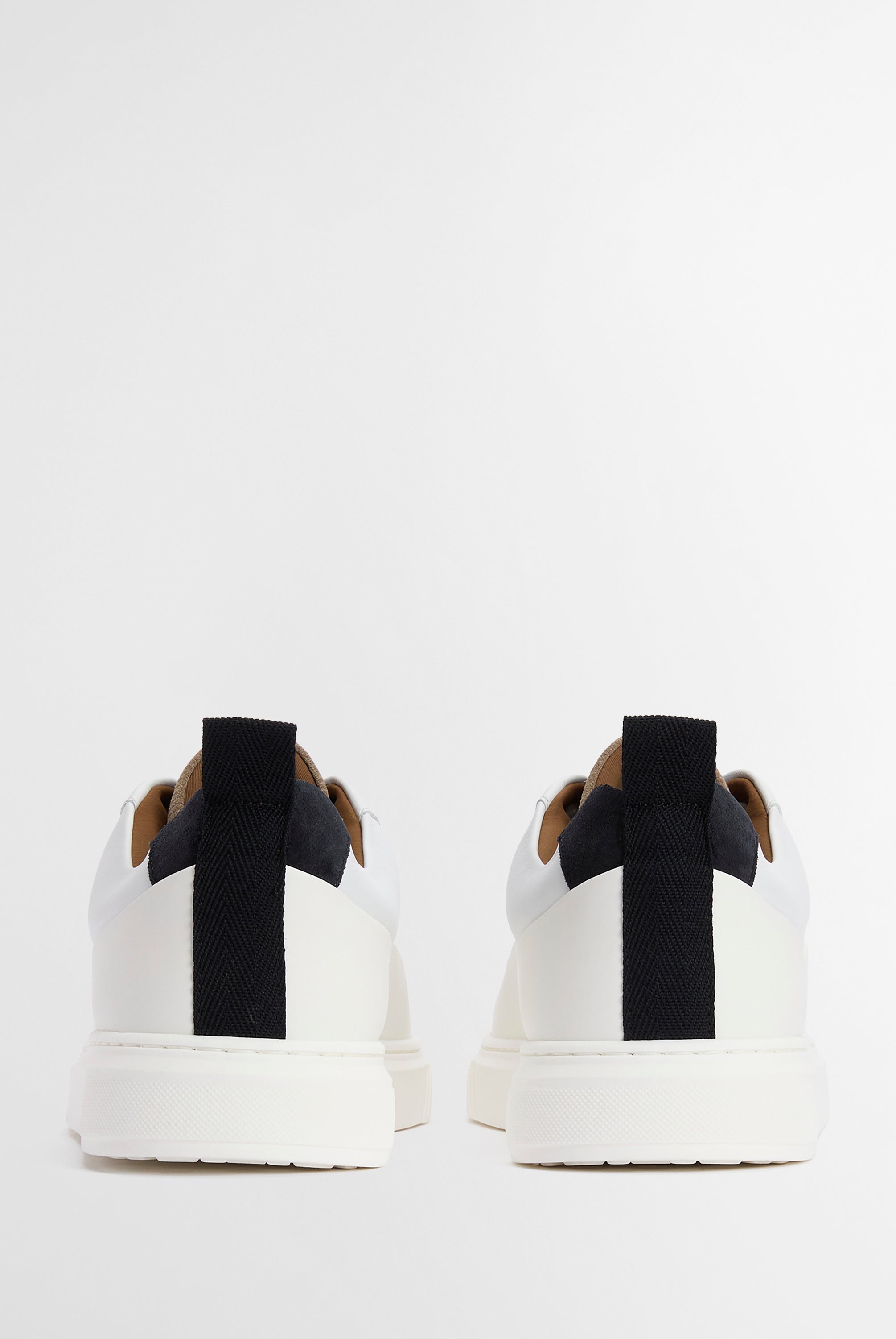 Barbour White/Navy Stripe Stannington Trainer #Colour_White/Navy Stripe