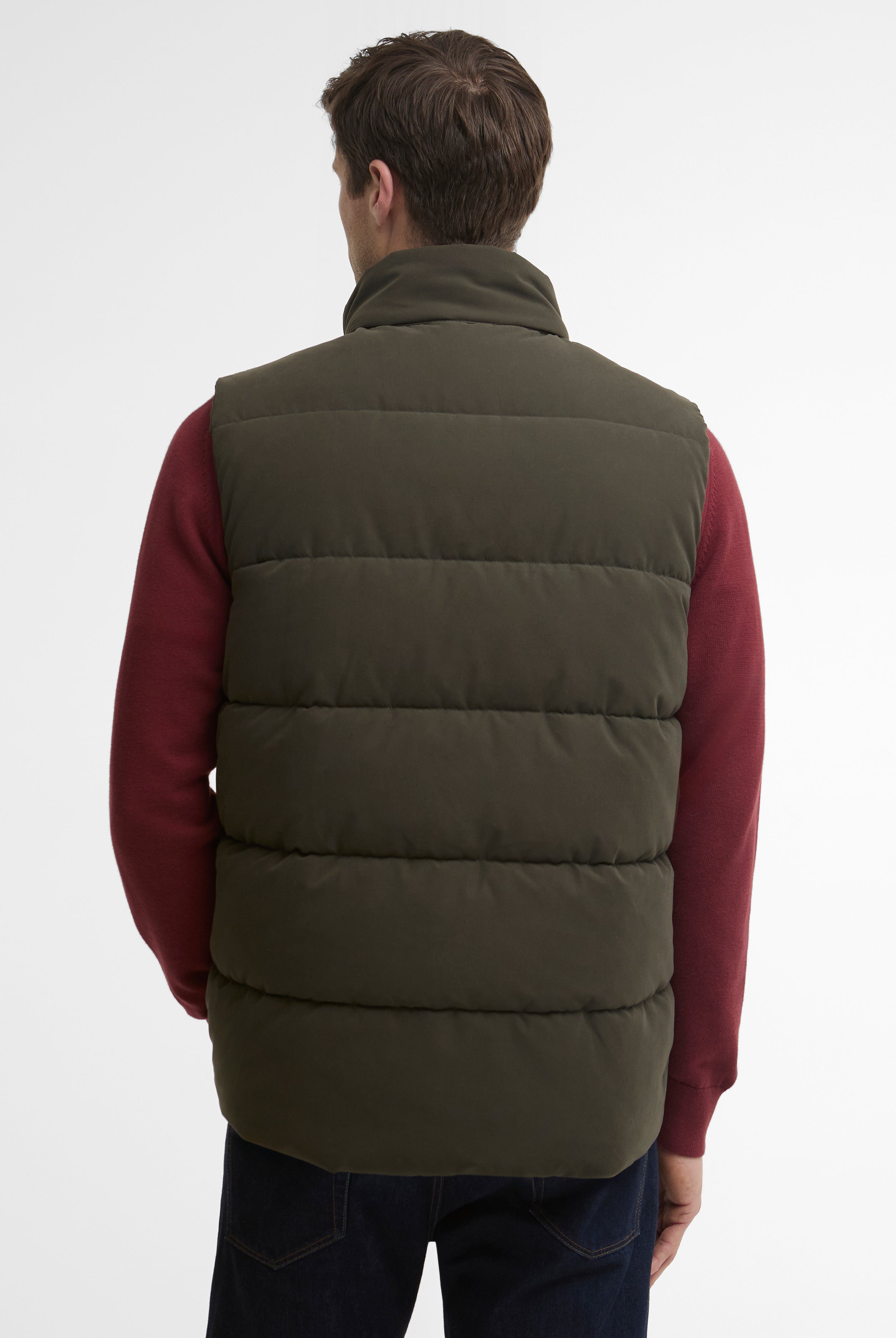 Barbour Lonnen Gilet #Colour_Dark Sage