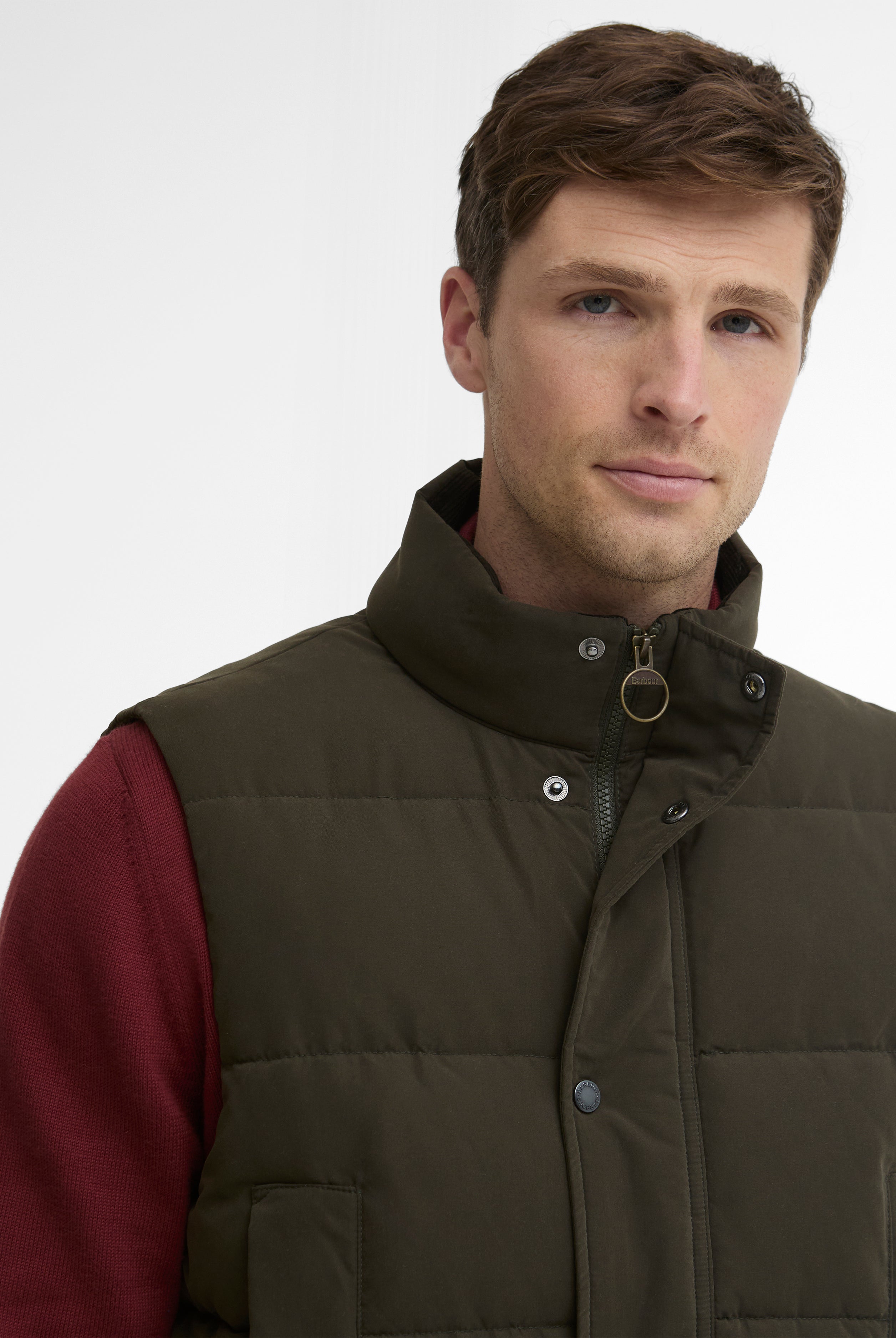 Barbour Lonnen Gilet #Colour_Dark Sage
