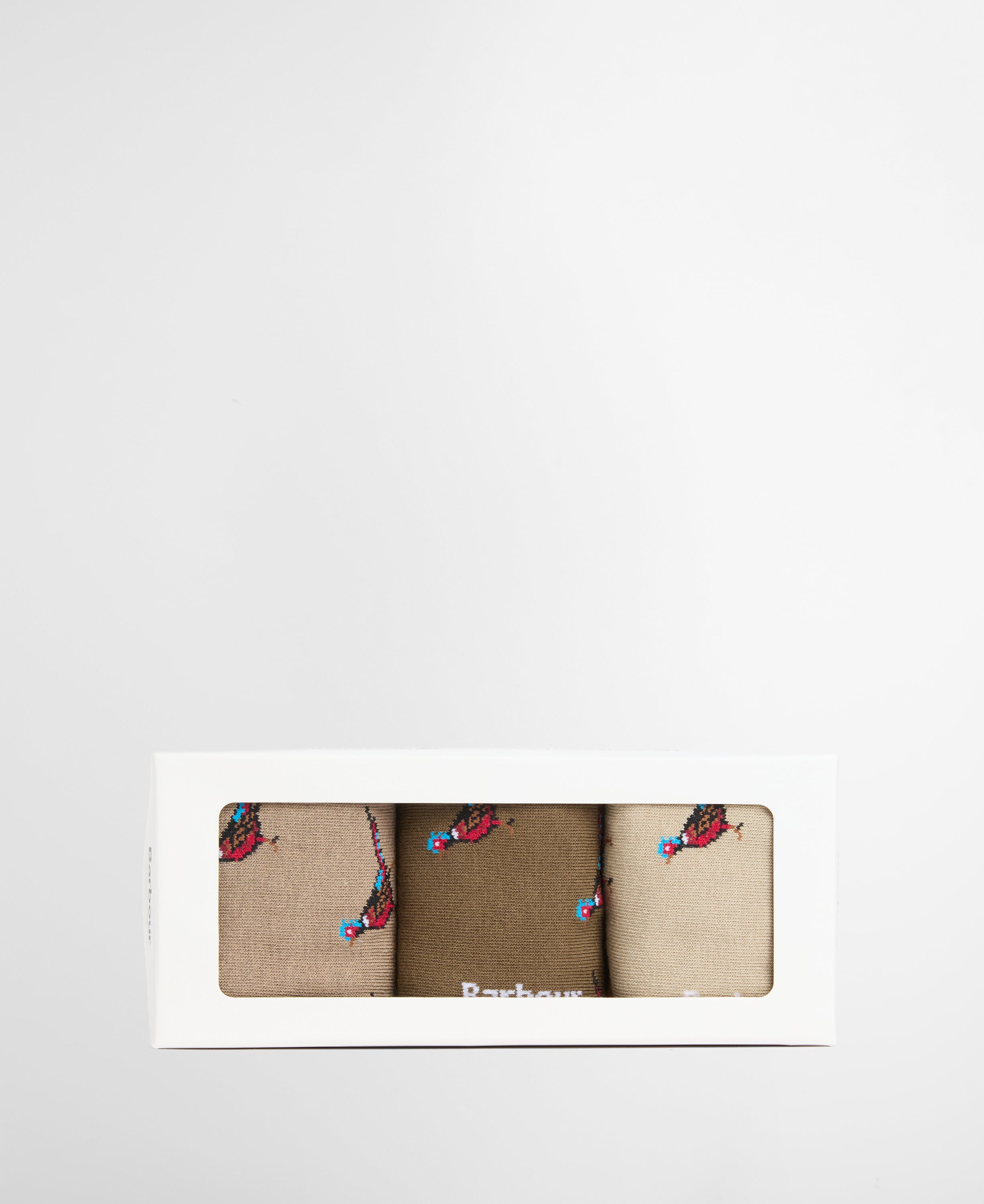 Barbour Trench/Beech Mix Pheasant Socks Gift Box #Colour_Trench/Beech Mix