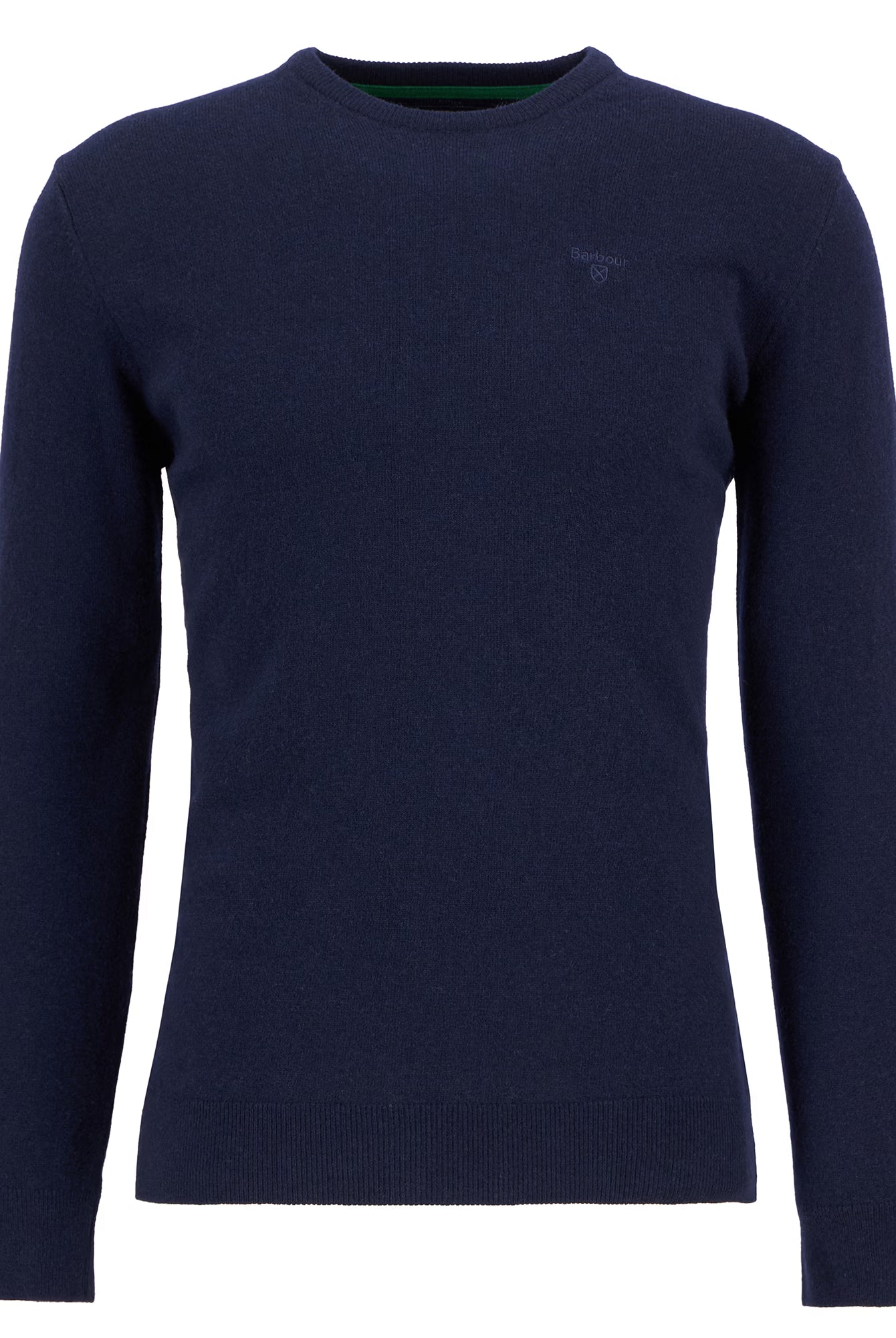 Barbour Essential Lambswool Crew Neck #Colour_Navy
