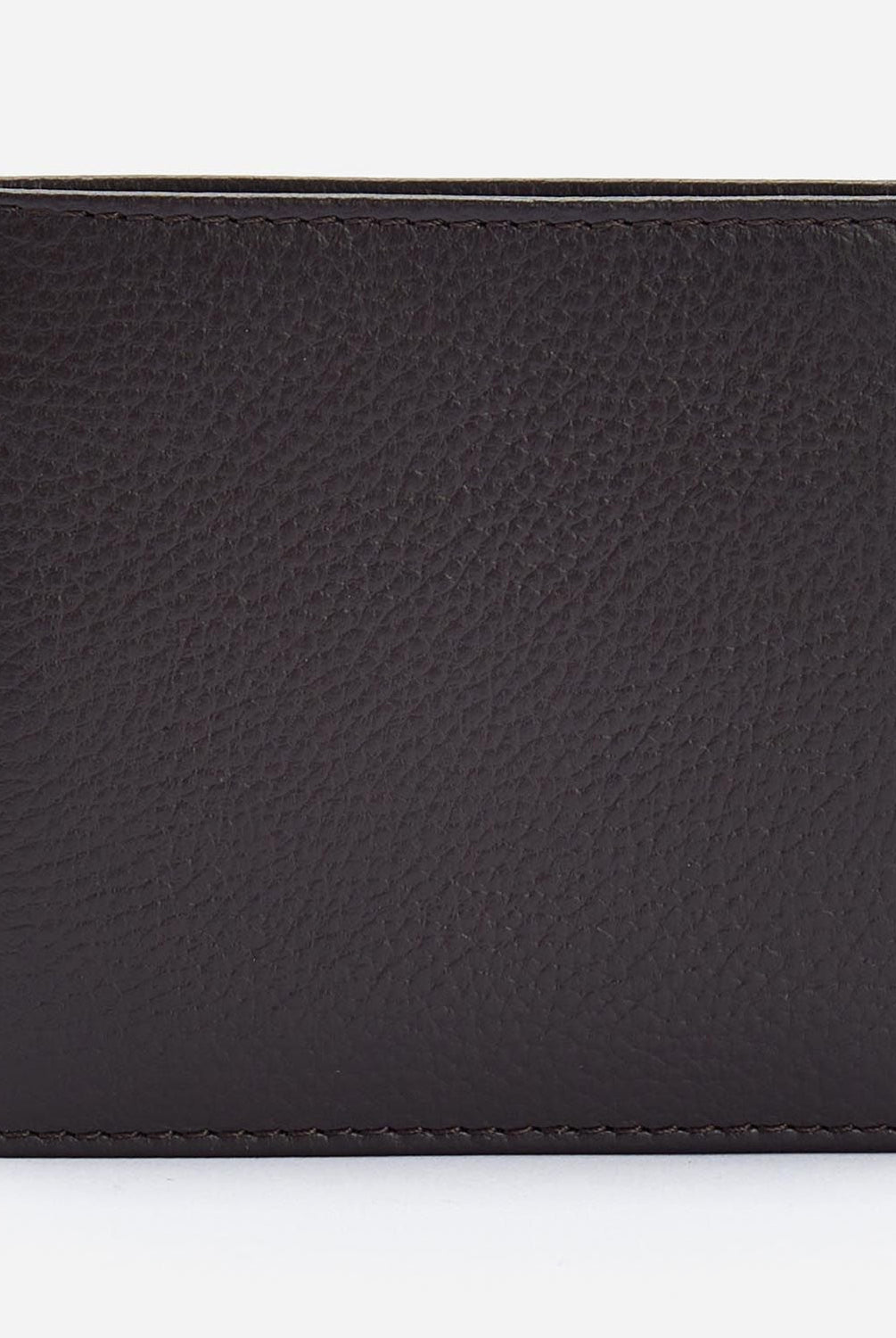 Barbour Dark Brown Barbour Amble Leather Billfold wallet #Colour_Dark Brown
