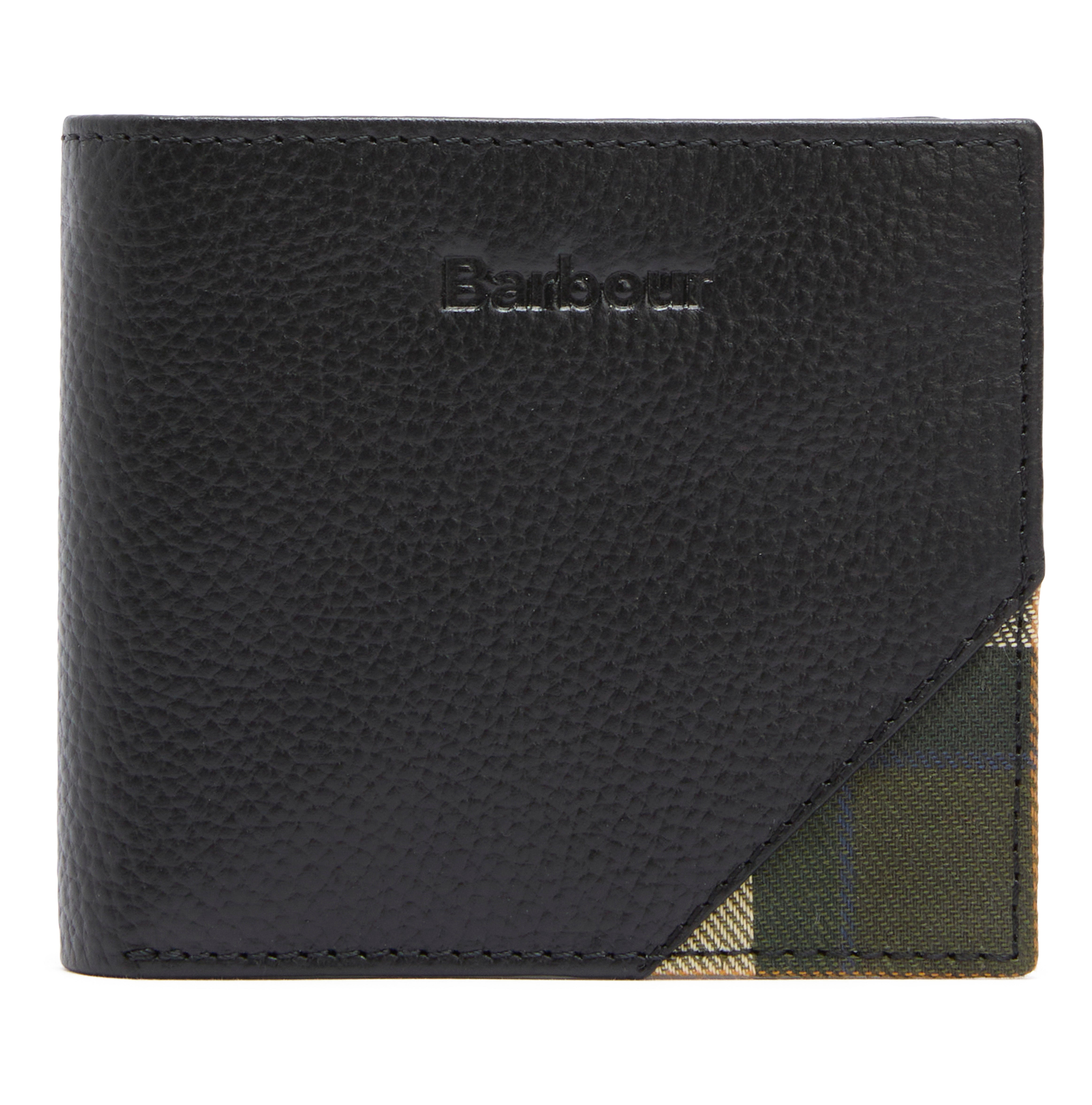 Barbour Black/Ancient Tarbert Leather Wallet #Colour_Black/Ancient
