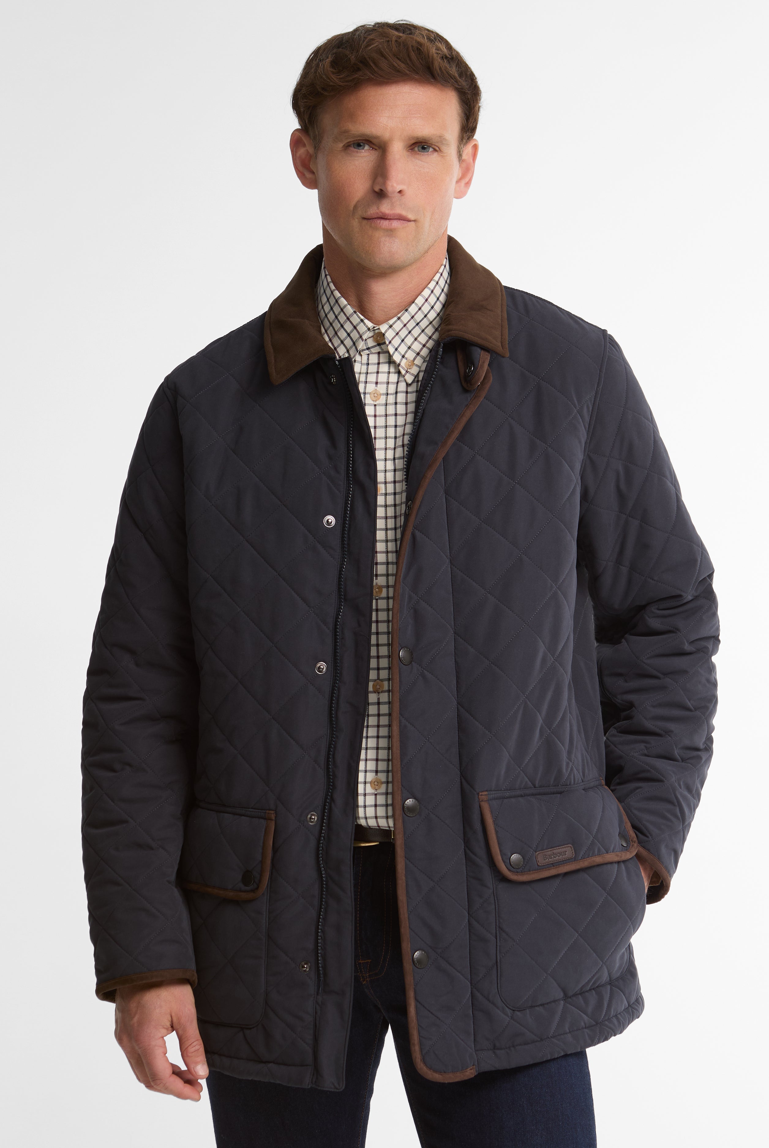 Barbour Thursby Polarquilt Jacket #Colour_Dark Navy