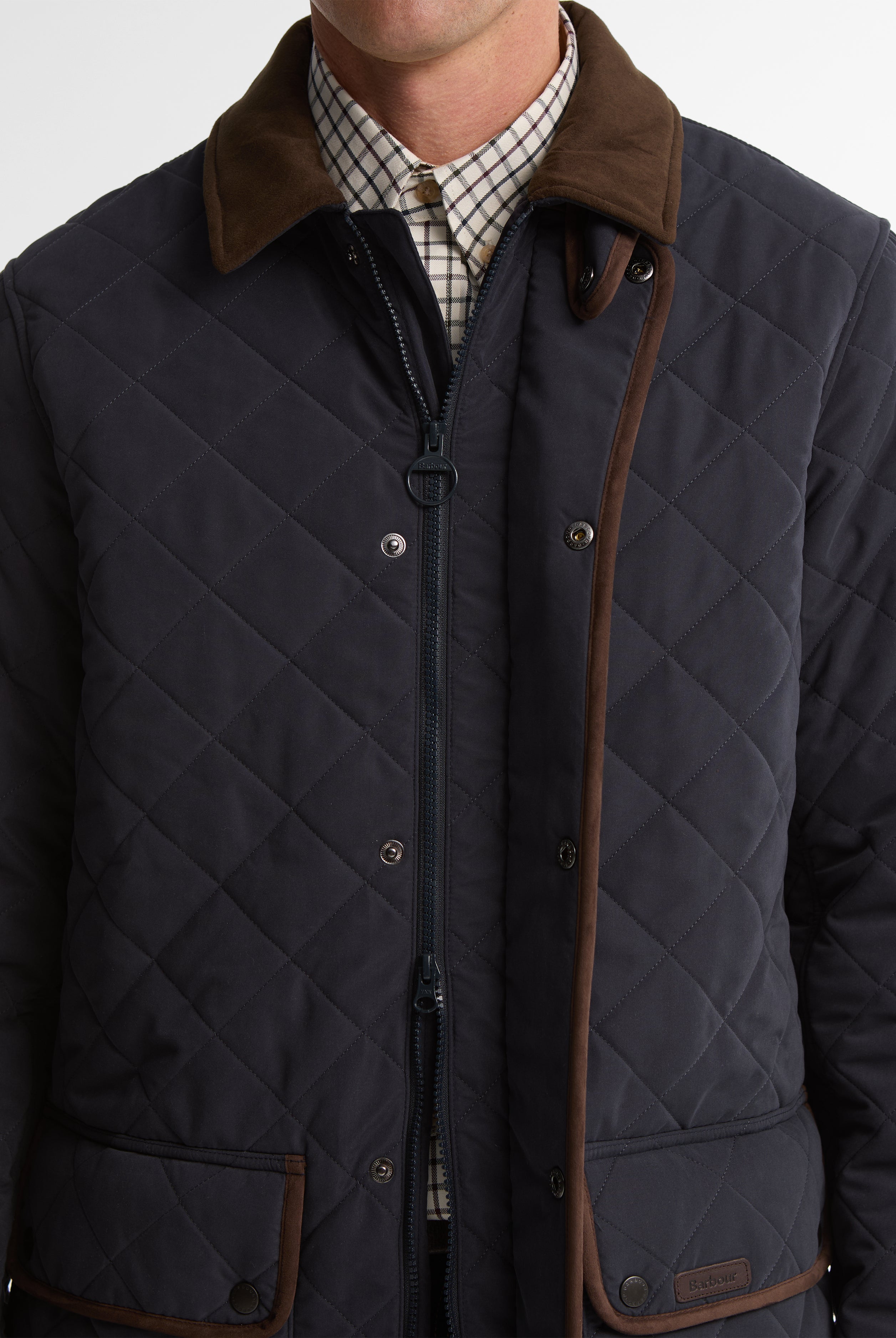Barbour Thursby Polarquilt Jacket #Colour_Dark Navy