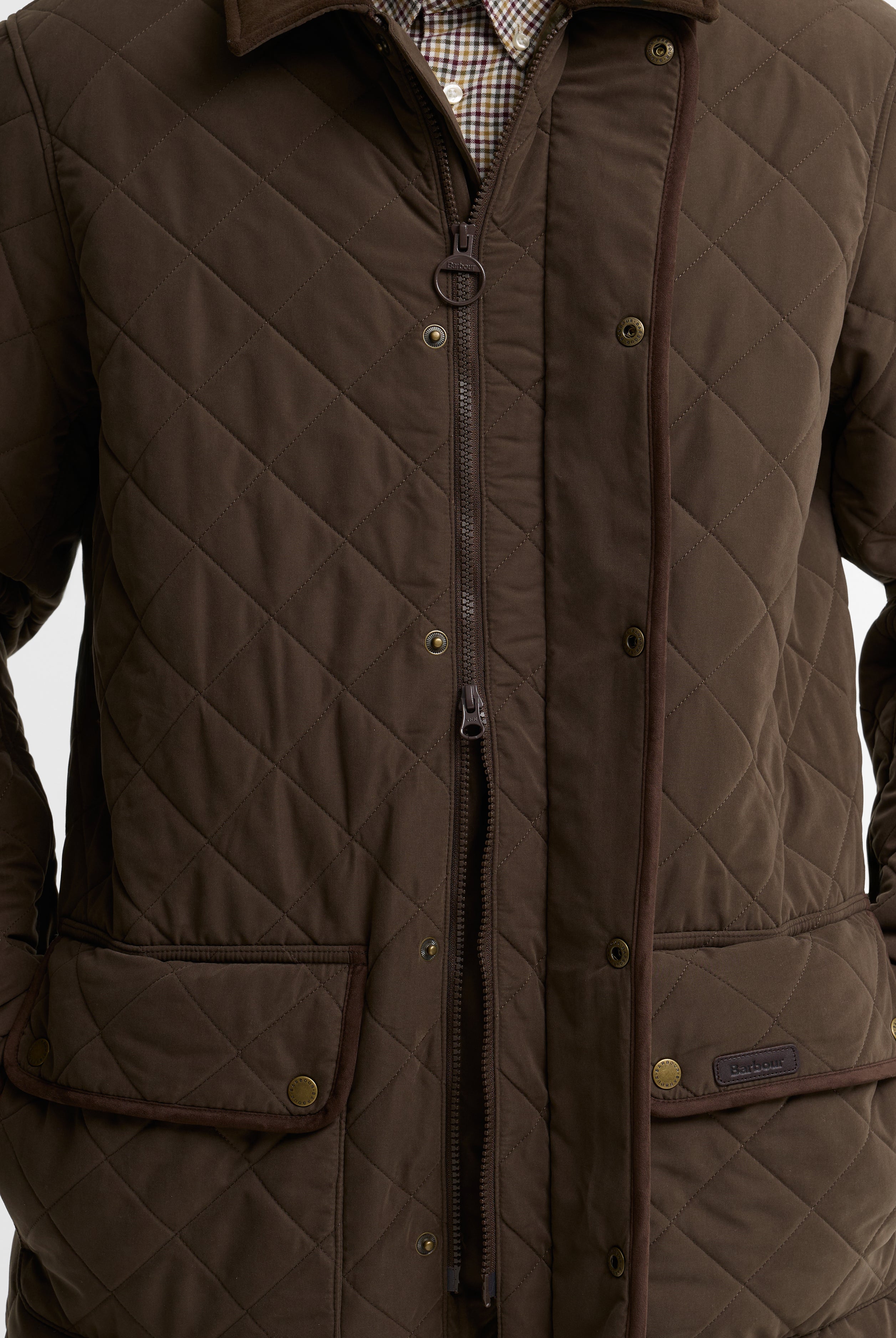 Barbour Thursby Polarquilt Jacket #Colour_Dark Olive