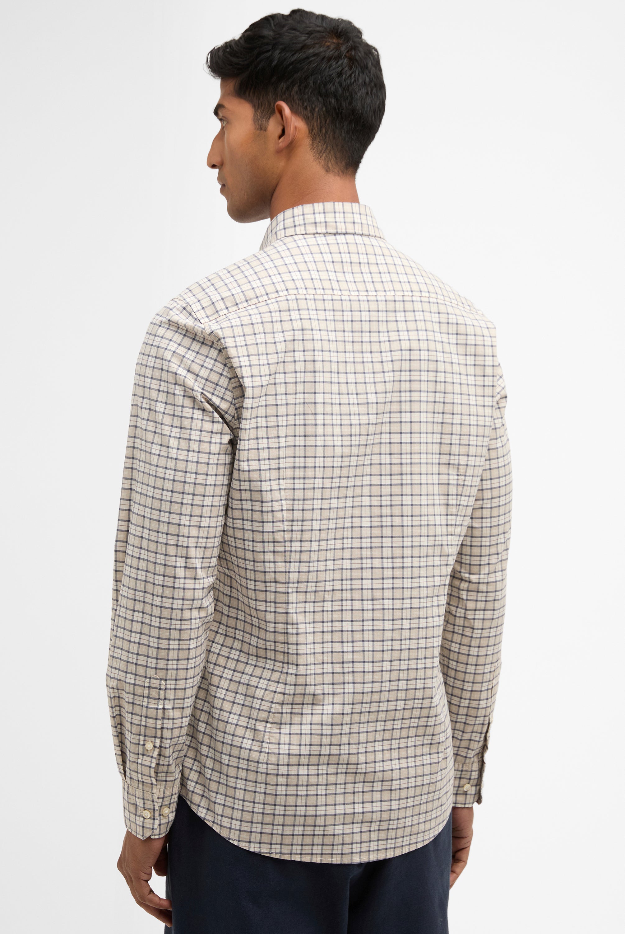 Barbour Oban Mist Tartan Lomond Tailored Tartan Shirt #Colour_Oban Mist Tartan